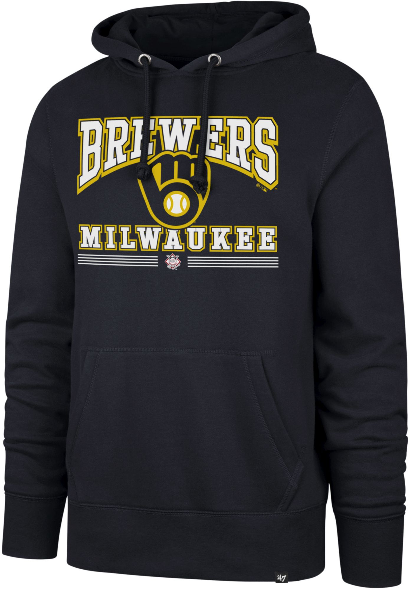 '47 Men's Milwaukee Brewers Headline Pack Crewneck Sweatshirt
