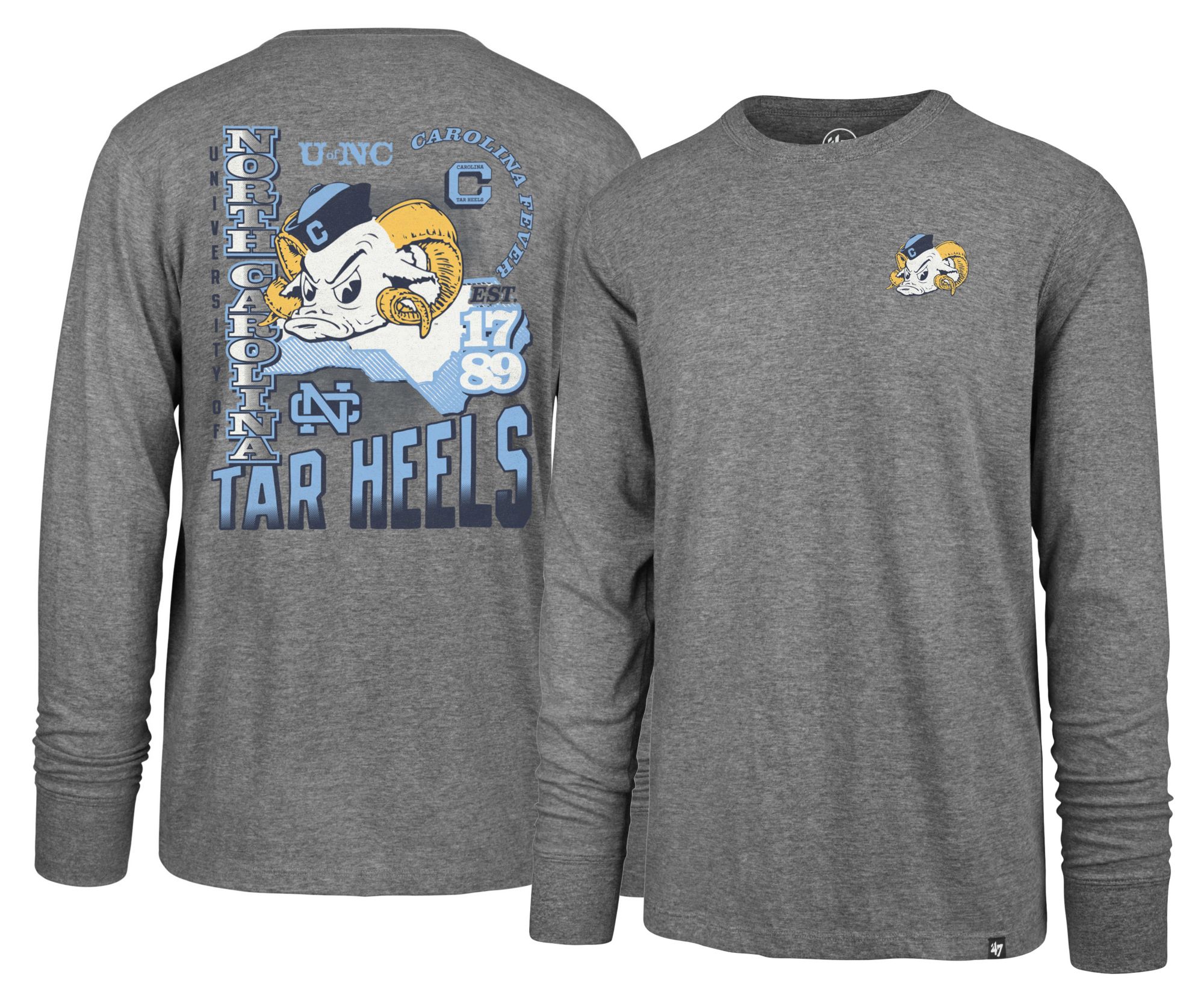 '47 Men's North Carolina Tar Heels Slate Grey Signing Day Long Sleeve Shirt