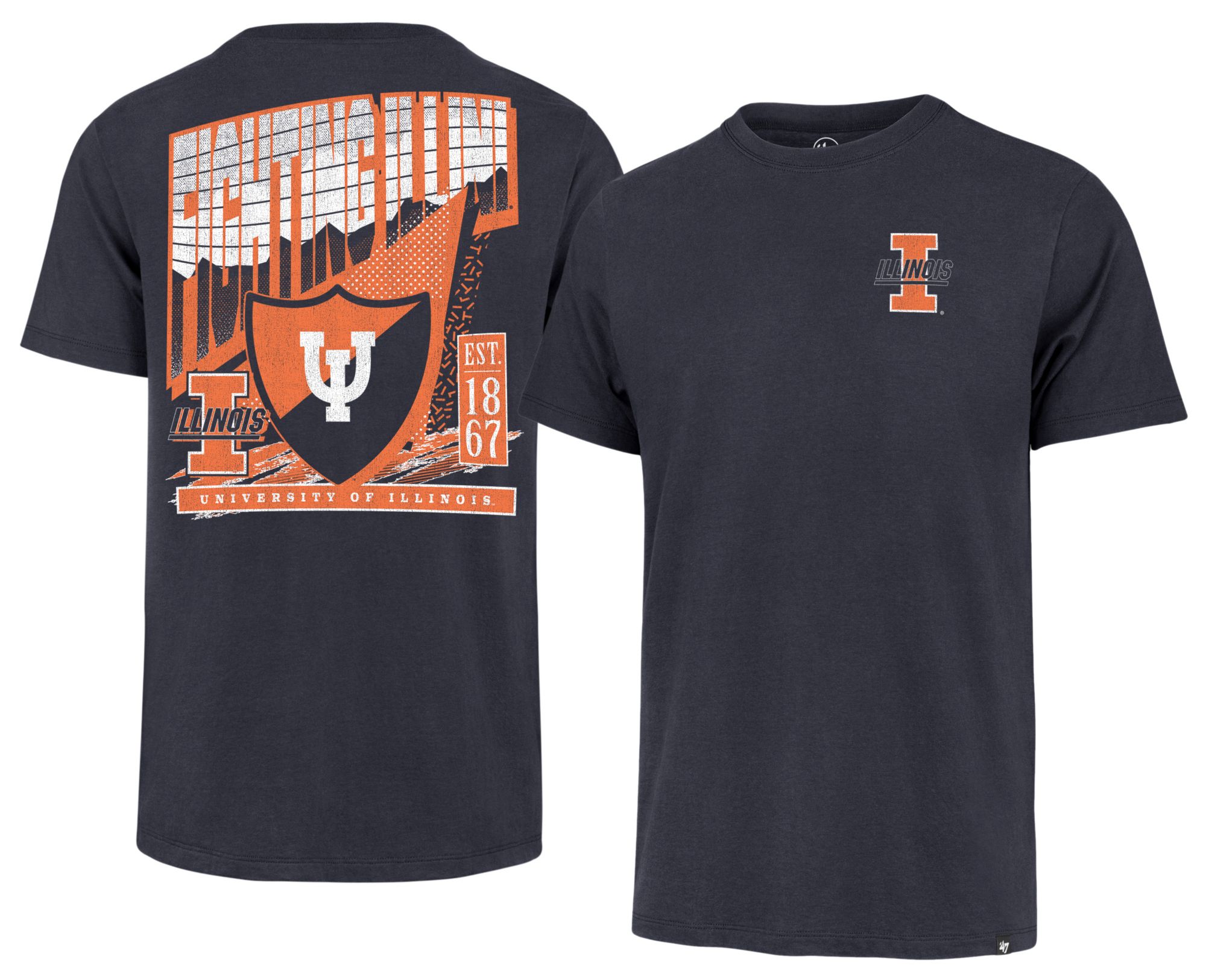 '47 Men's Illinois Fighting Illini Atlas Blue Reppin' T-Shirt