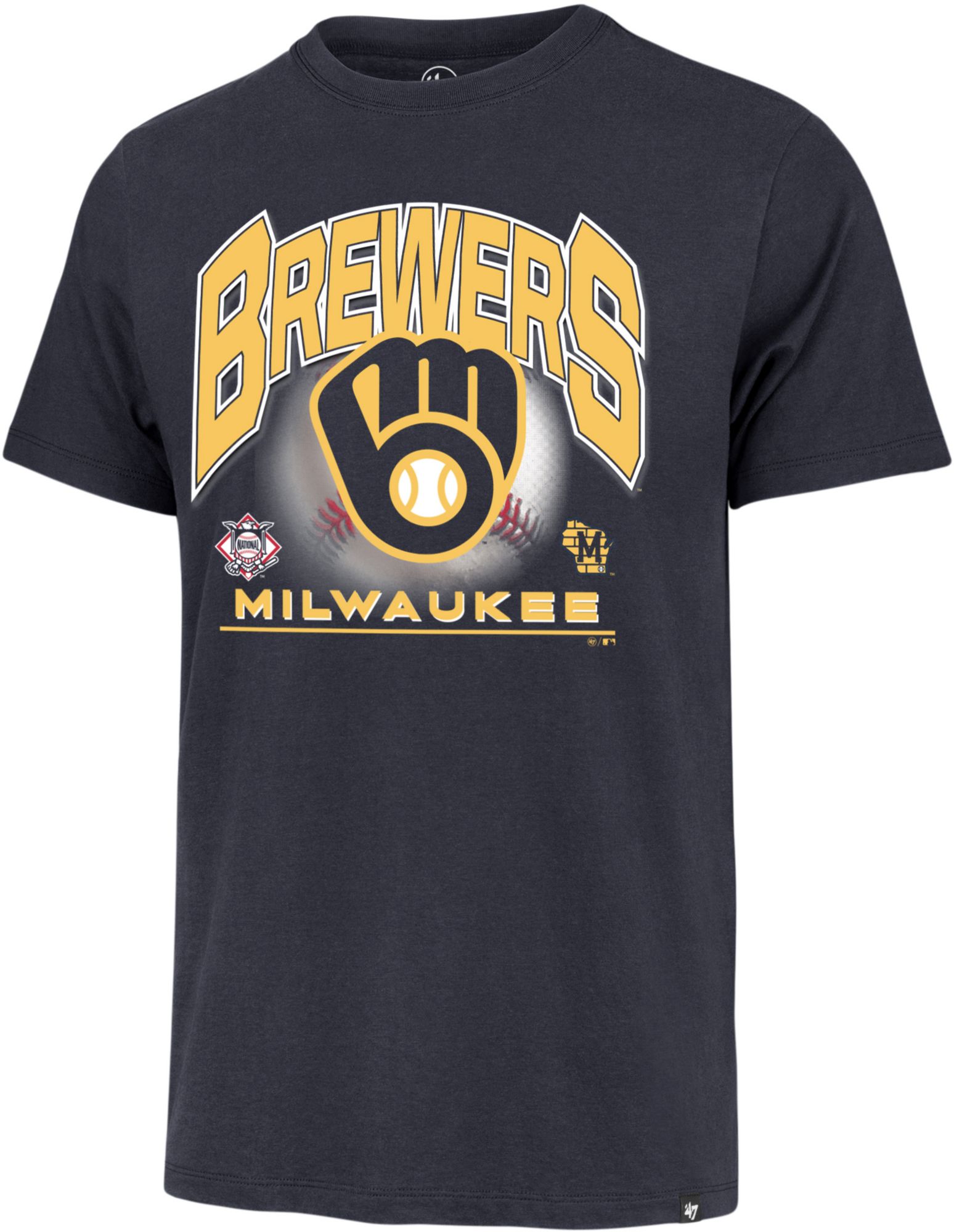 '47 Men's Milwaukee Brewers Bunt Franklin T-Shirt
