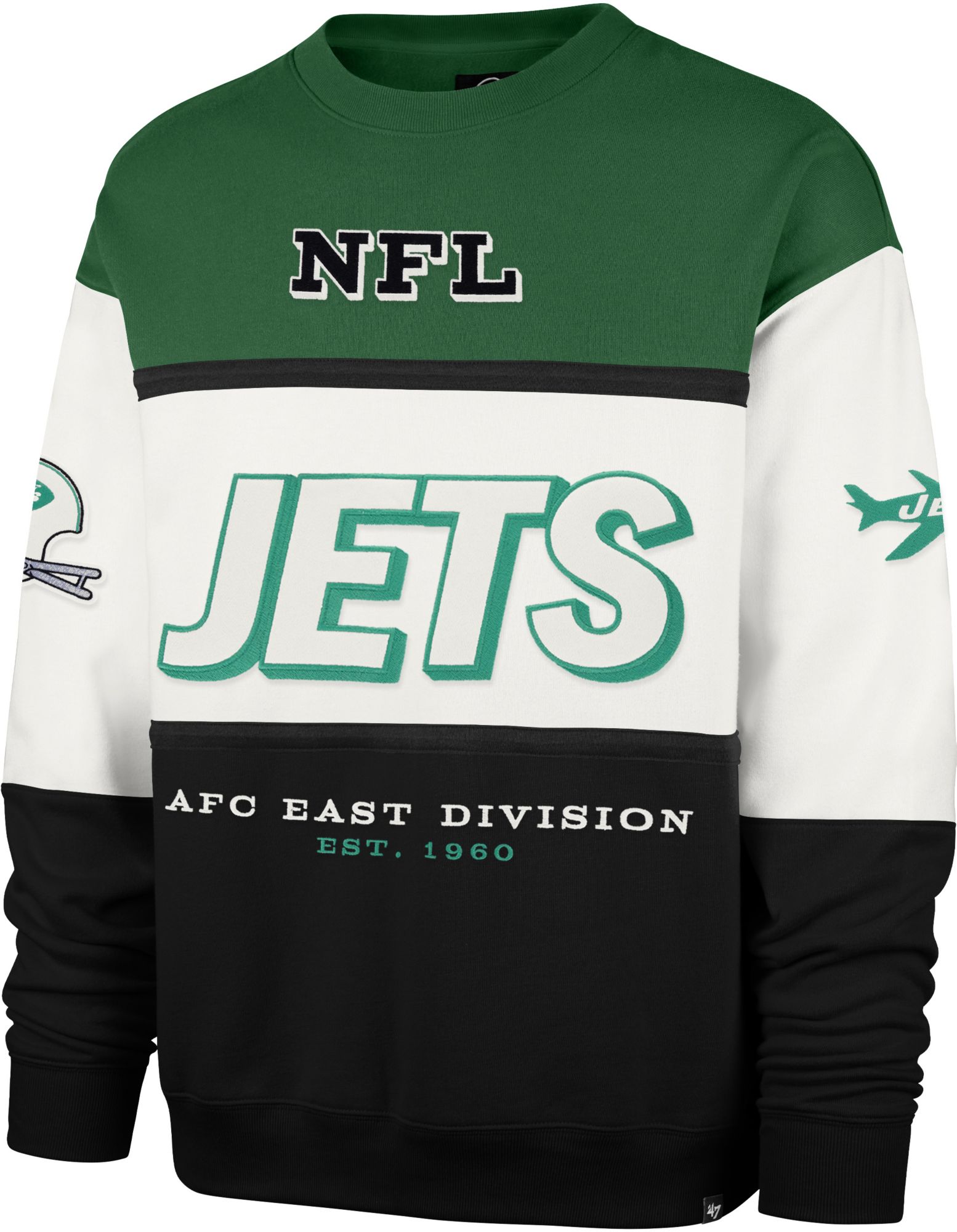 '47 Men's New York Jets Maximalist Crewneck Sweatshirt