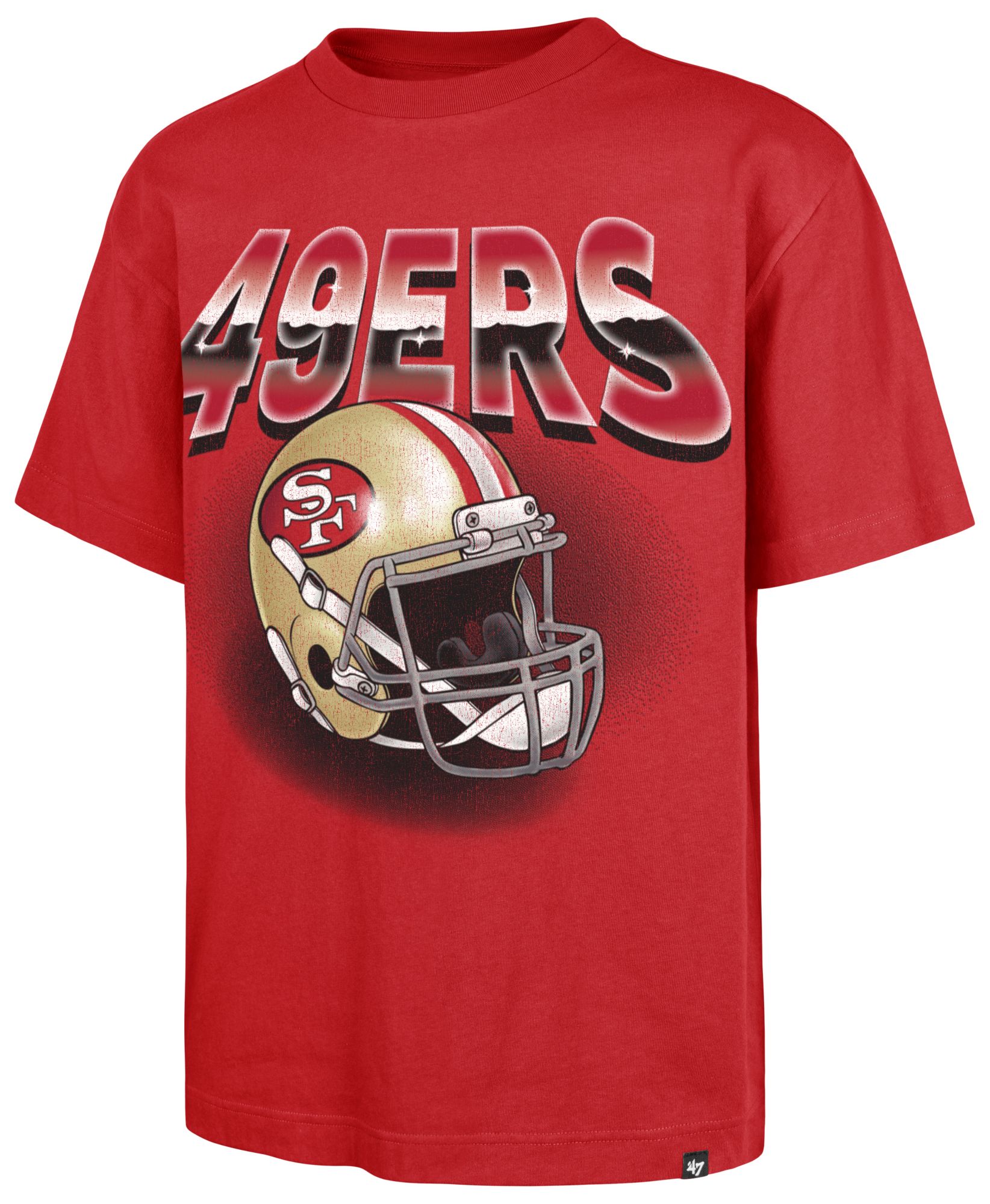 '47 Men's San Francisco 49ers Red Fade Foundation T-Shirt