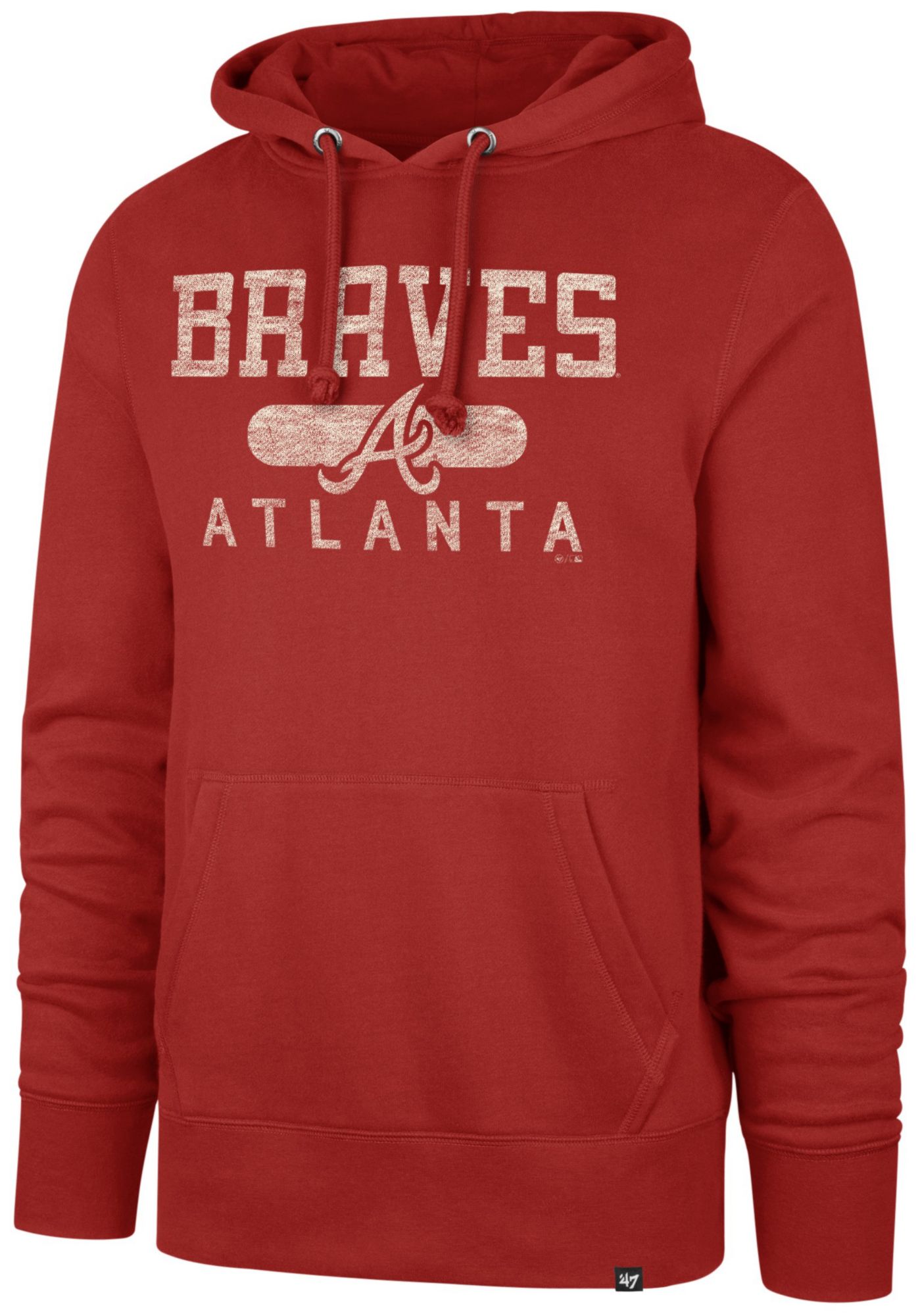 '47 Men's Atlanta Braves Red Mainframe Headline Hoodie
