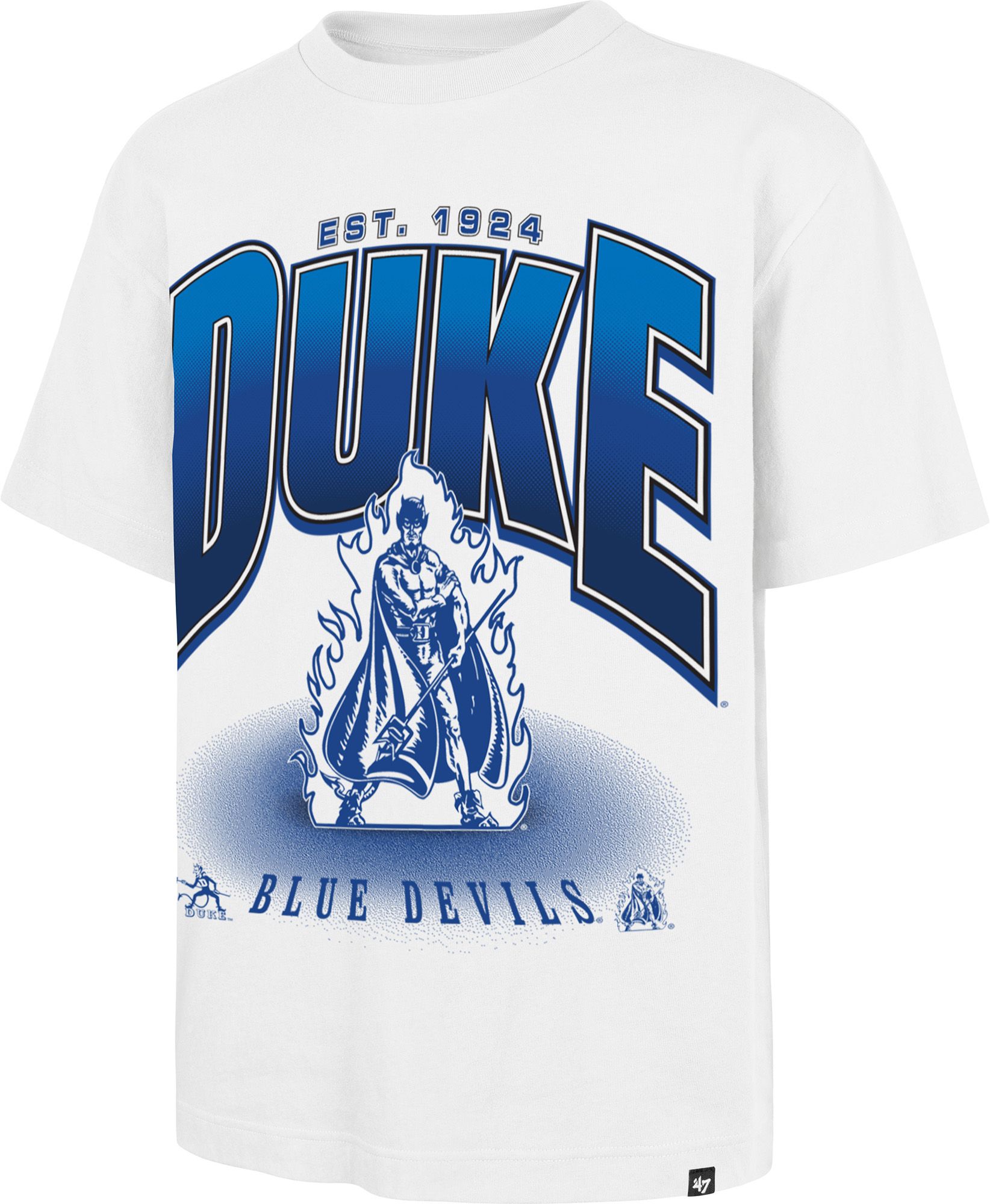 '47 Men's Duke Blue Devils White Flex Foundation T-Shirt