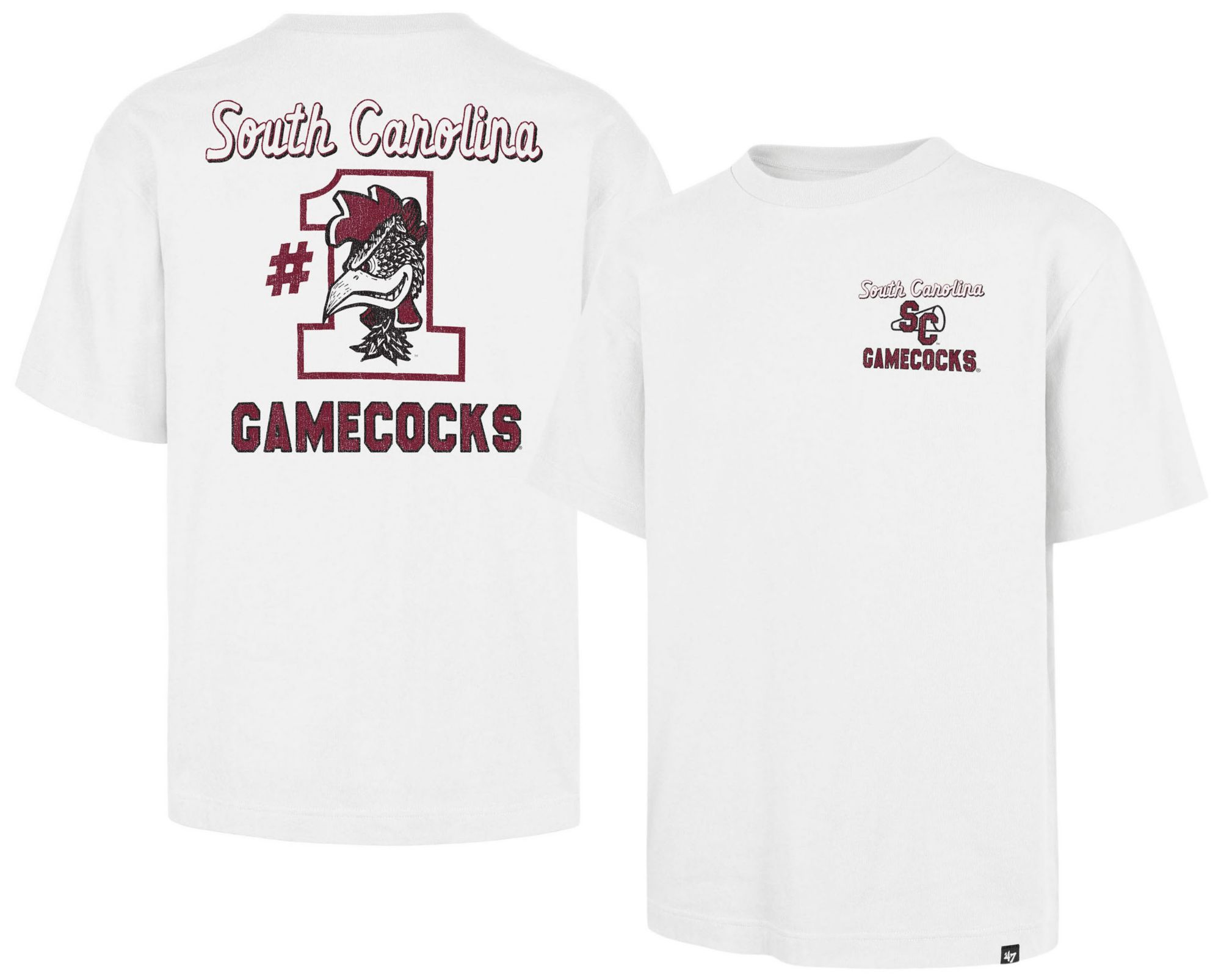 '47 Men's South Carolina Gamecocks White Big and Tall T-Shirt