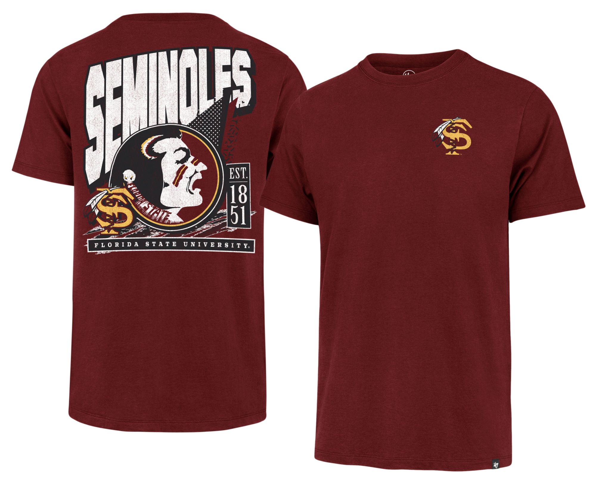'47 Men's Florida State Seminoles Mission Red Reppin' T-Shirt