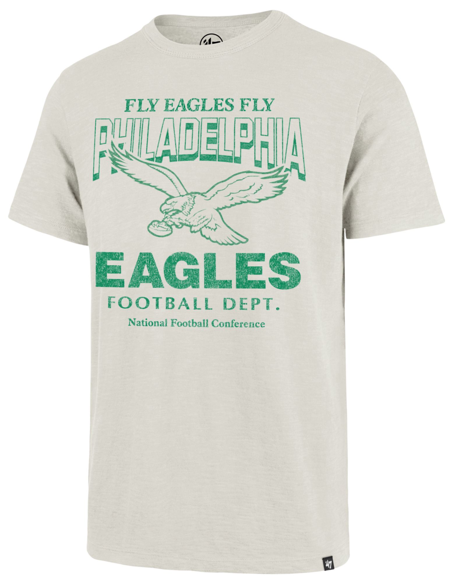'47 Men's Philadelphia Eagles Sandstone Head On Scrum T-Shirt