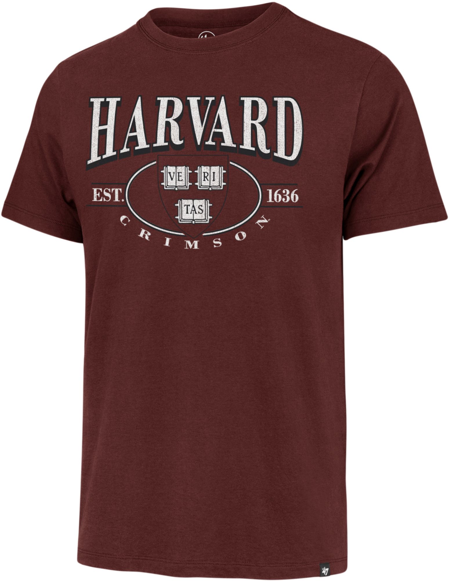 '47 Men's Harvard Crimson Deluxia Franklin T-Shirt