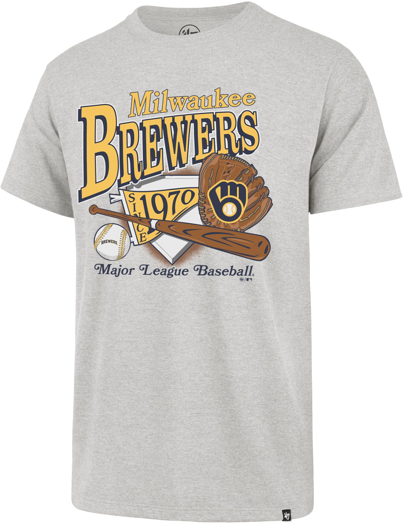 '47 Men's Milwaukee Brewers At Bat Franklin T-Shirt