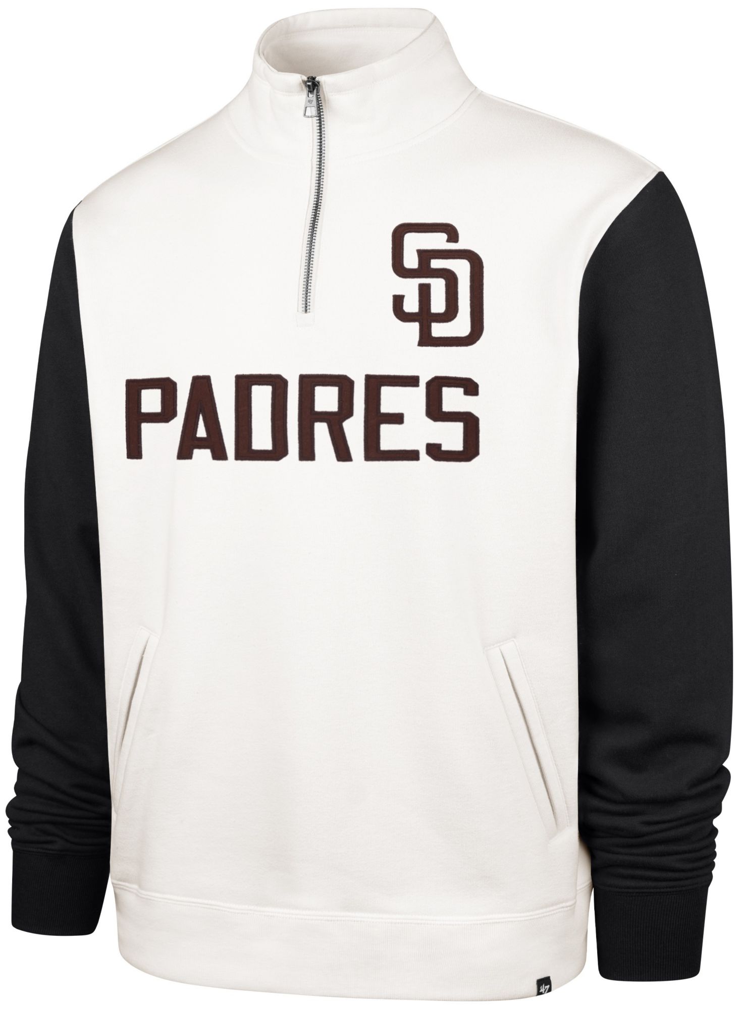 '47 Men's San Diego Padres Cream Winning Streak CB 1/4 ZIP