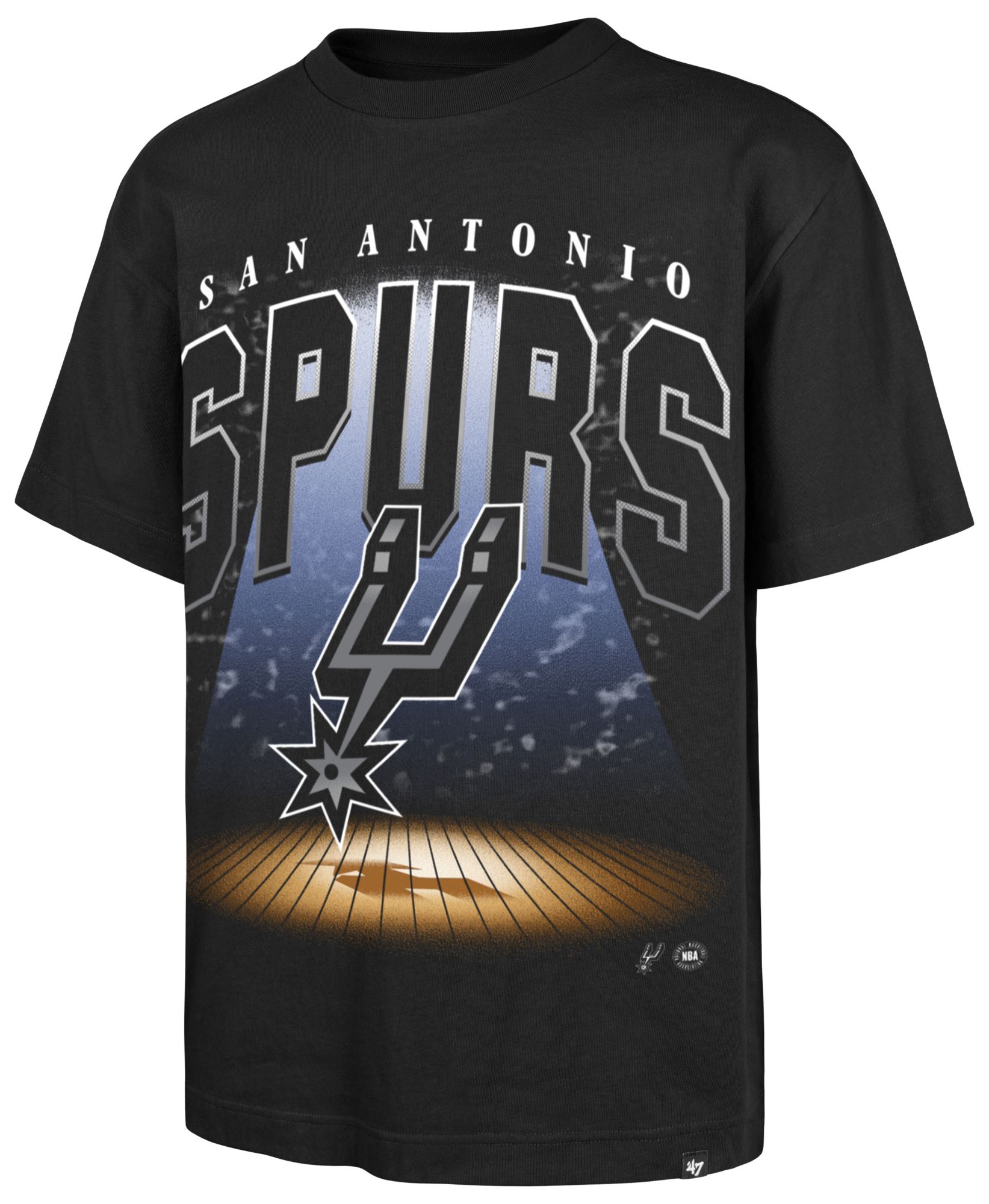 '47 Men's San Antonio Spurs Black Limelight Foundation T-Shirt