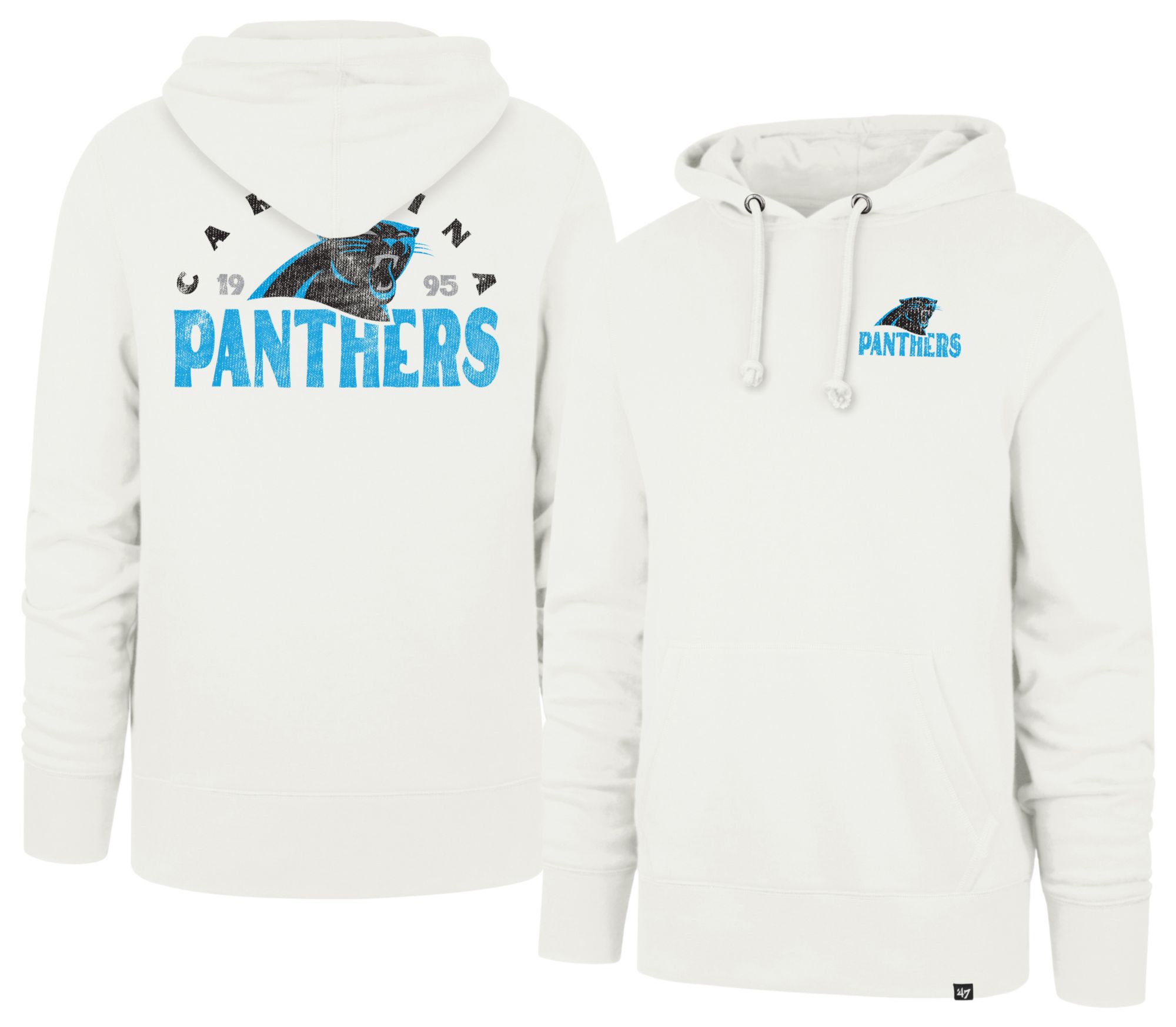 '47 Men's Carolina Panthers Sandstone Arcitext Headline Fleece Hoodie