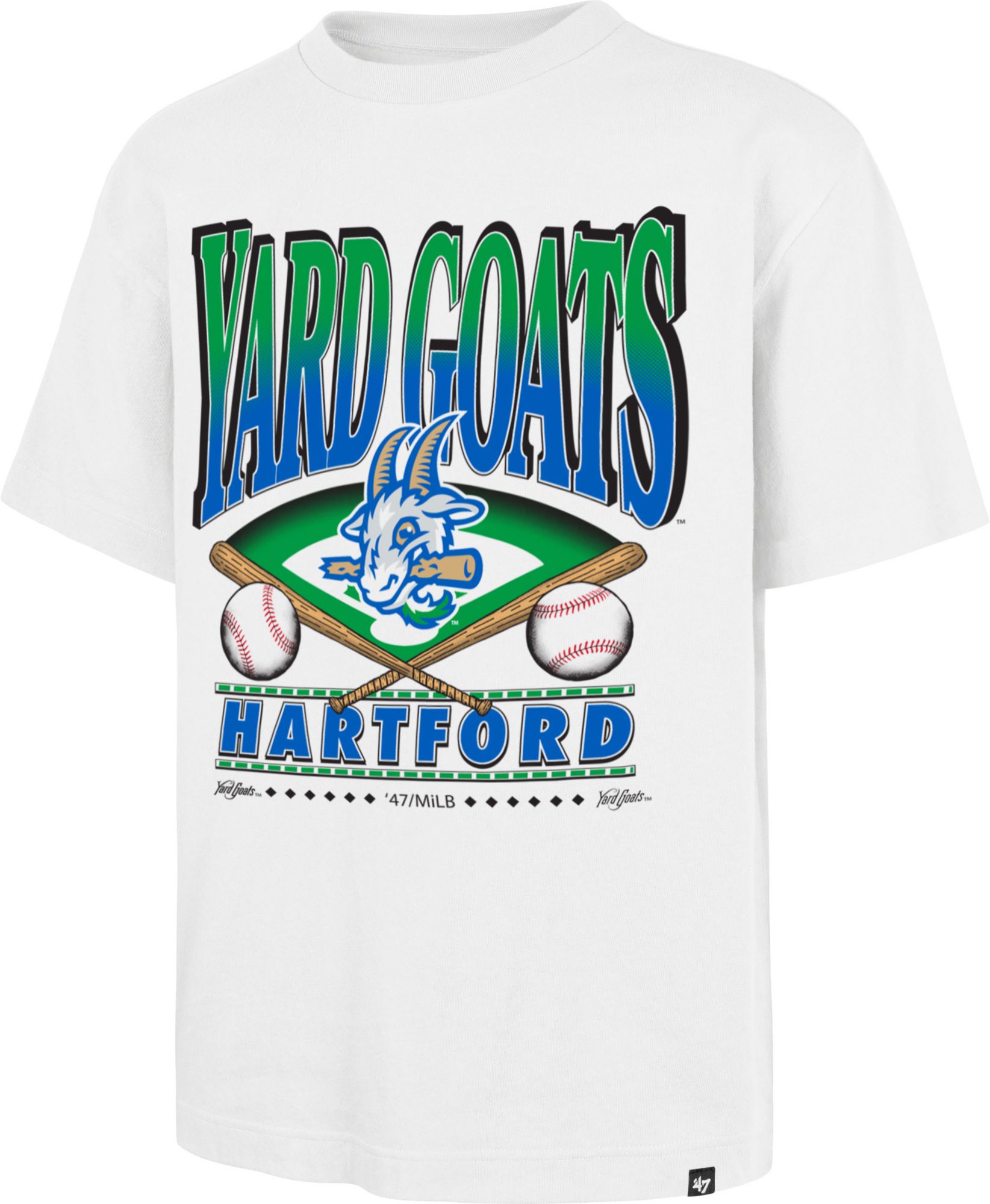 '47 Men's Hartford Yard Goats White Straight Shot Foundation T-Shirt