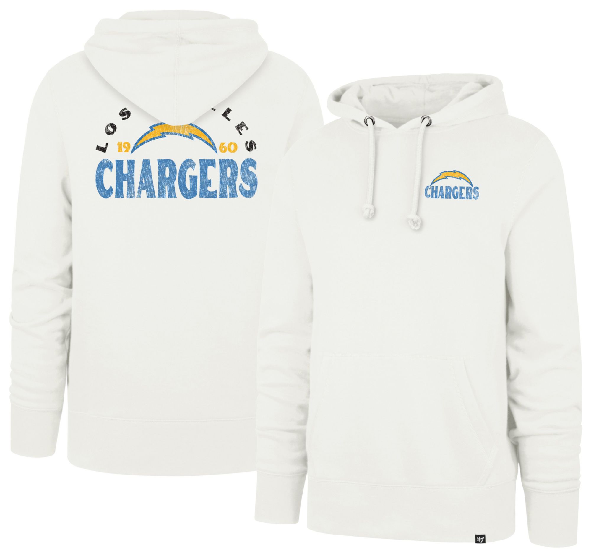 '47 Men's Los Angeles Chargers Architext Headline Hoodie