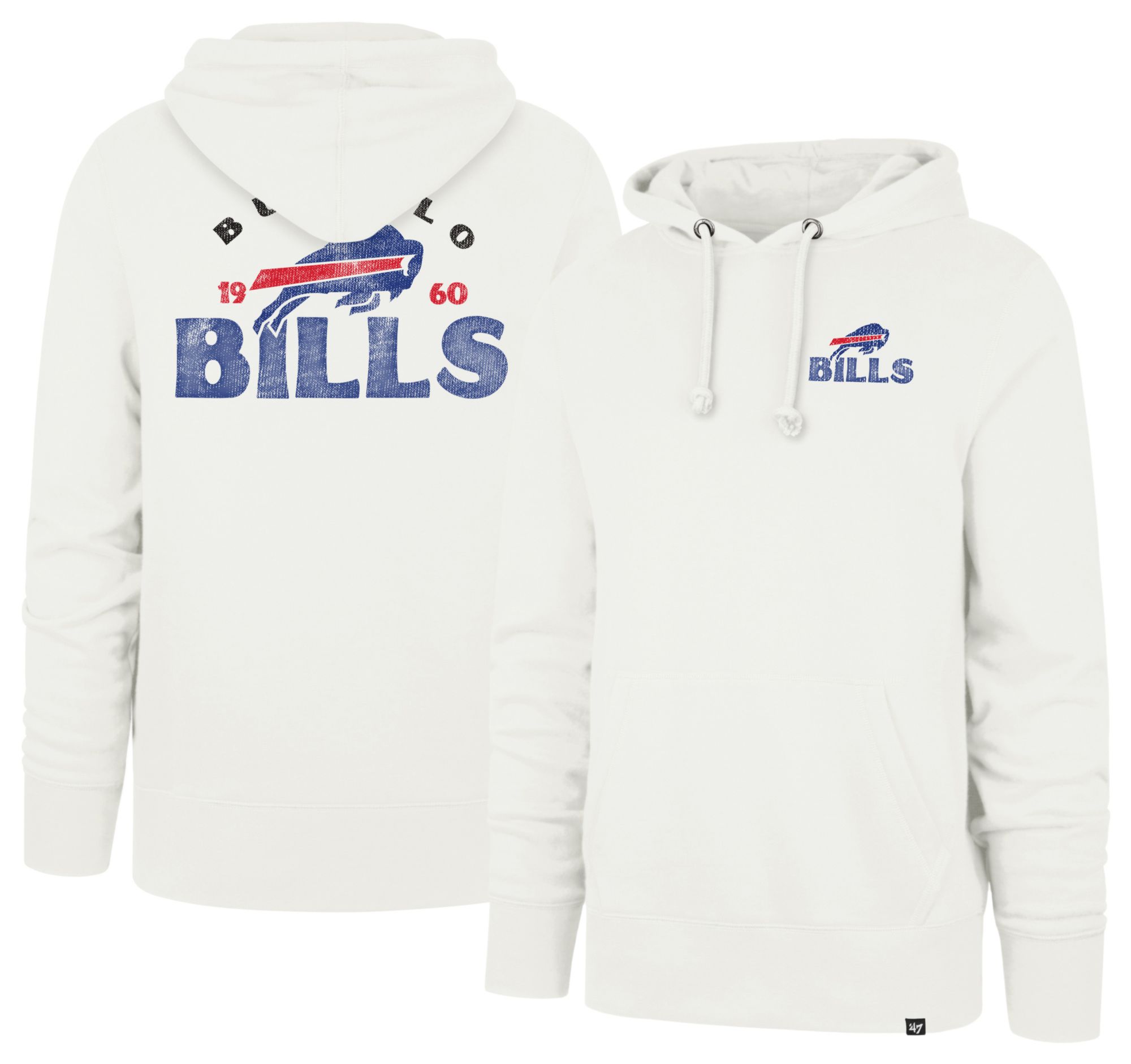 '47 Men's Buffalo Bills Sandstone Arcitext Headline Fleece Hoodie
