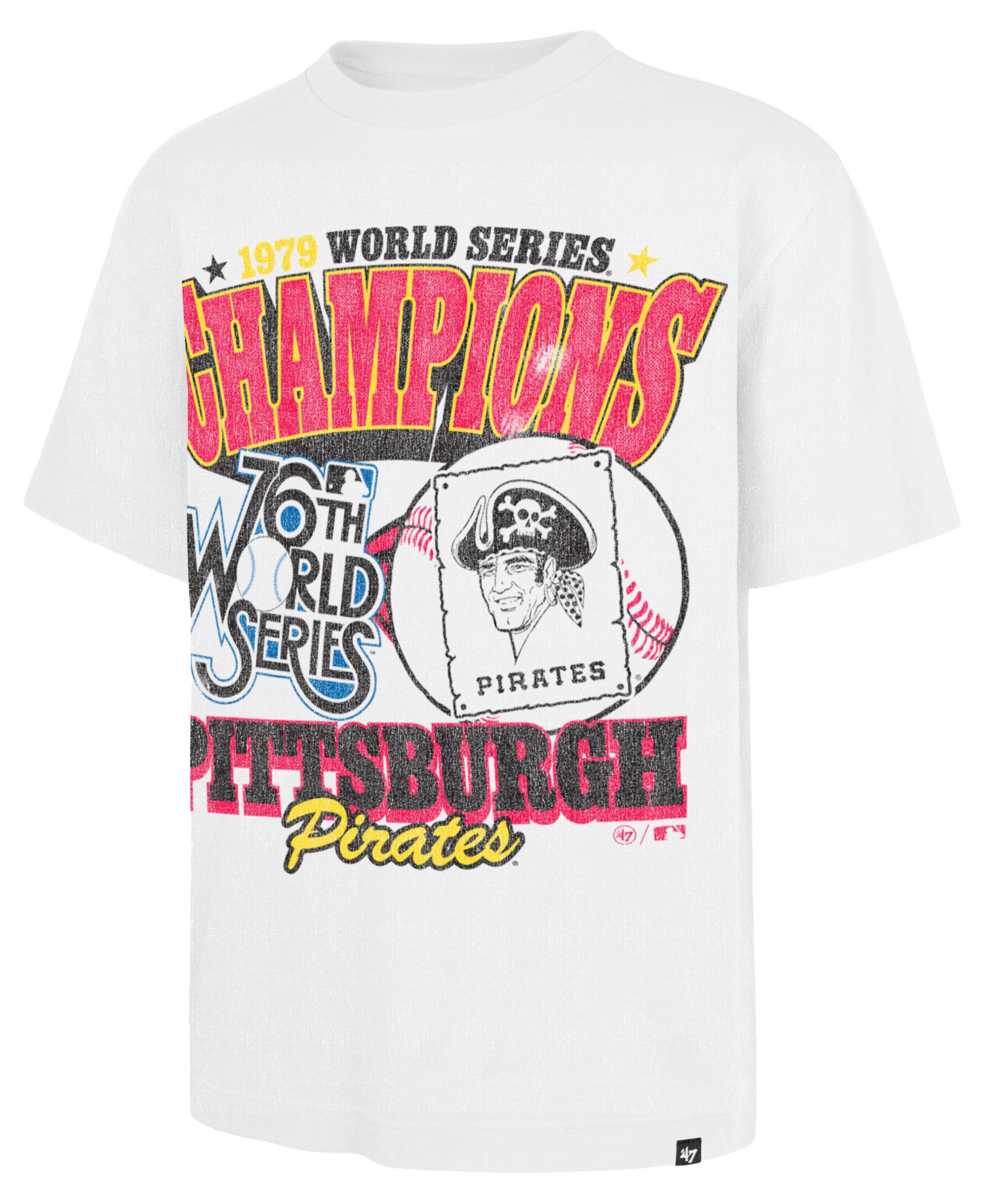 '47 Men's Pittsburgh Pirates White World Series '76 Foundation T-Shirt