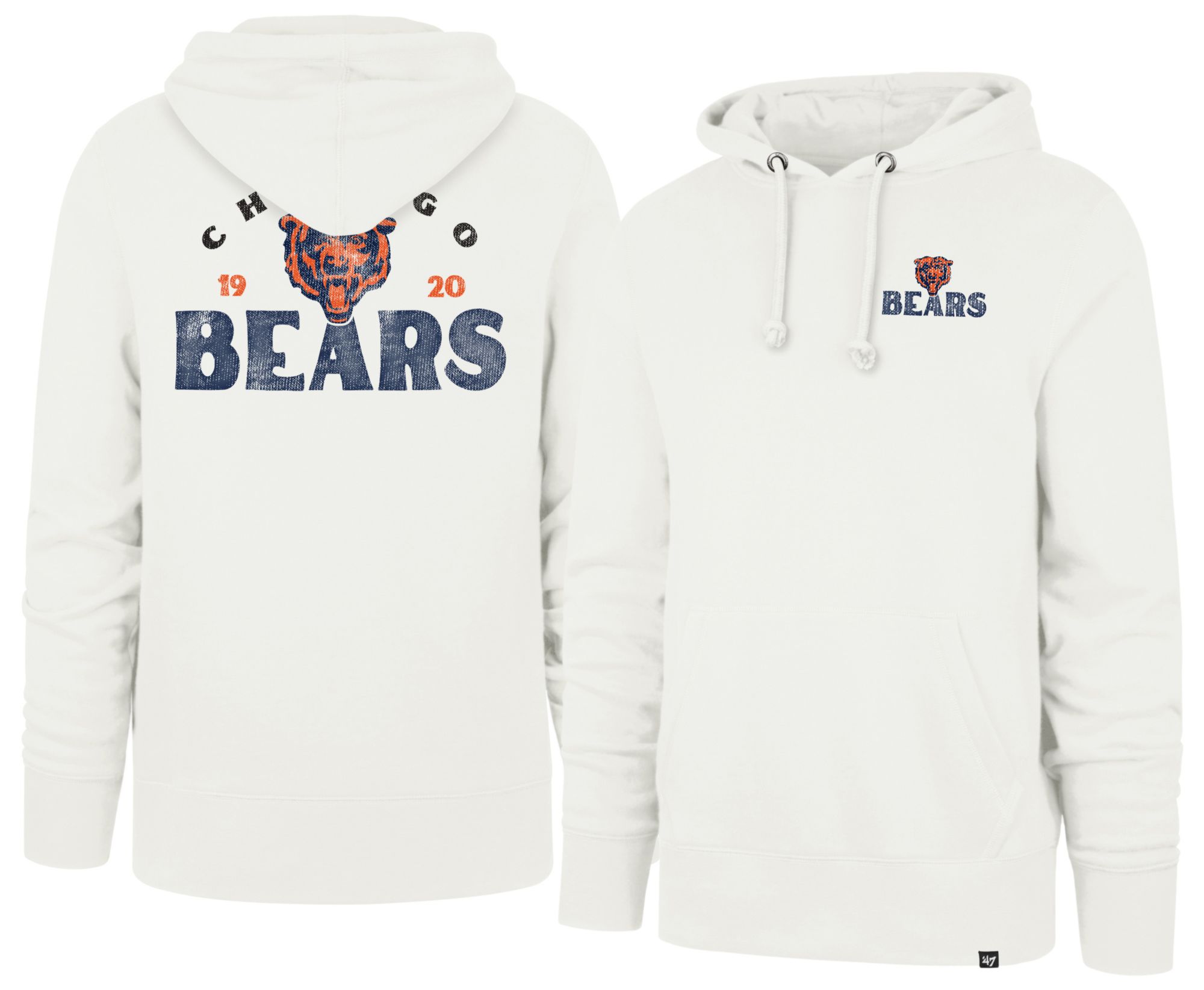 '47 Men's Chicago Bears Sandstone Arcitext Headline Fleece Hoodie