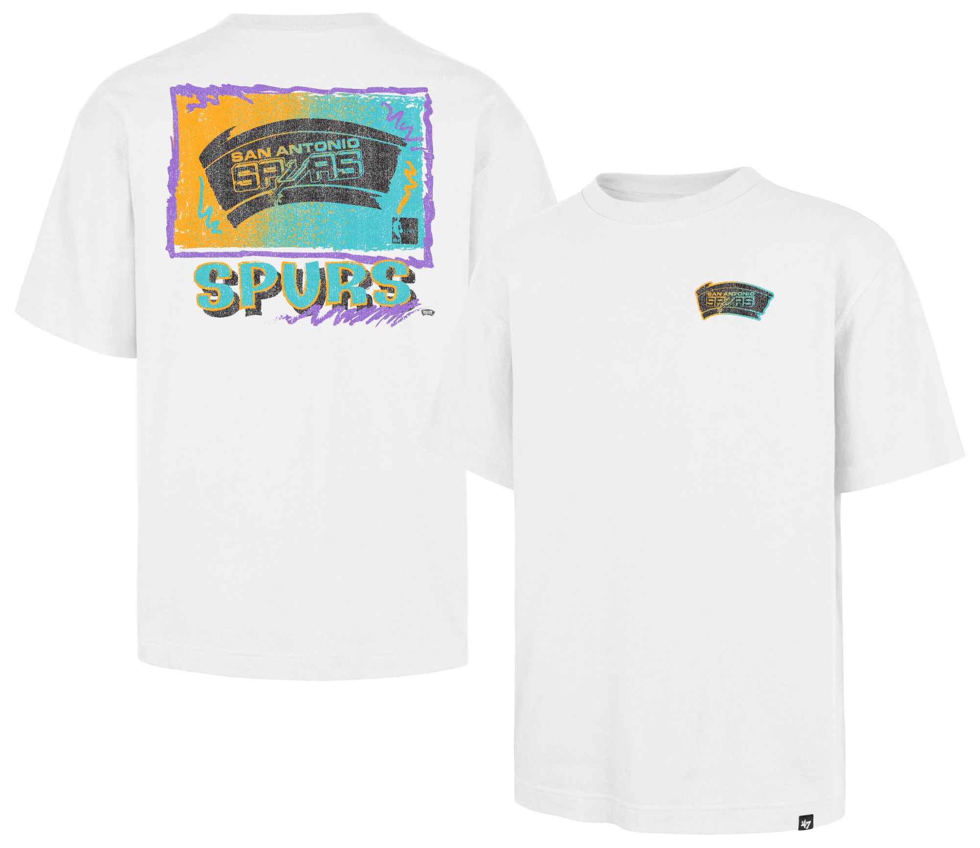 '47 Men's San Antonio Spurs White Retro Surf Foundation T-Shirt