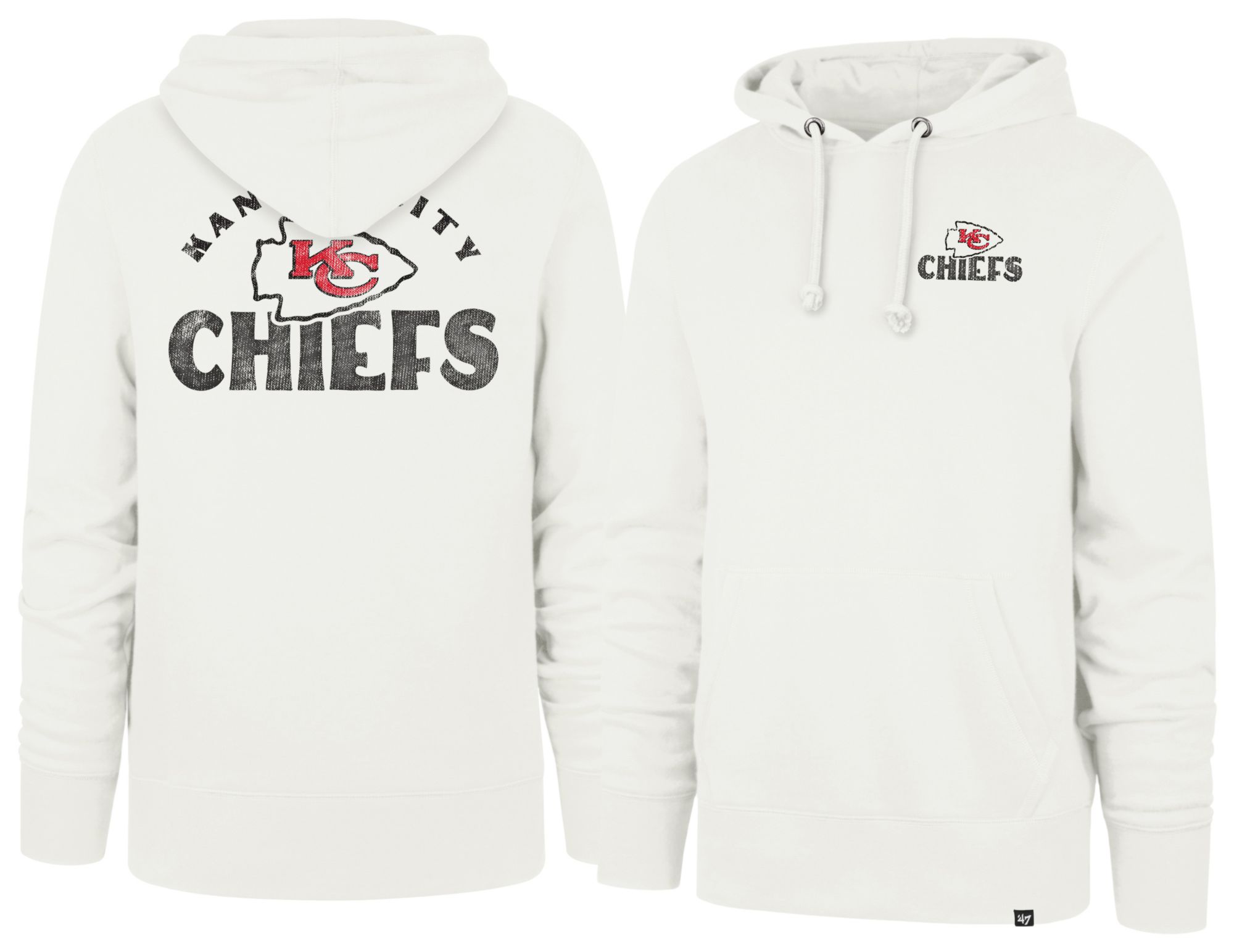 '47 Men's Kansas City Chiefs Sandstone Arcitext Headline Fleece Hoodie