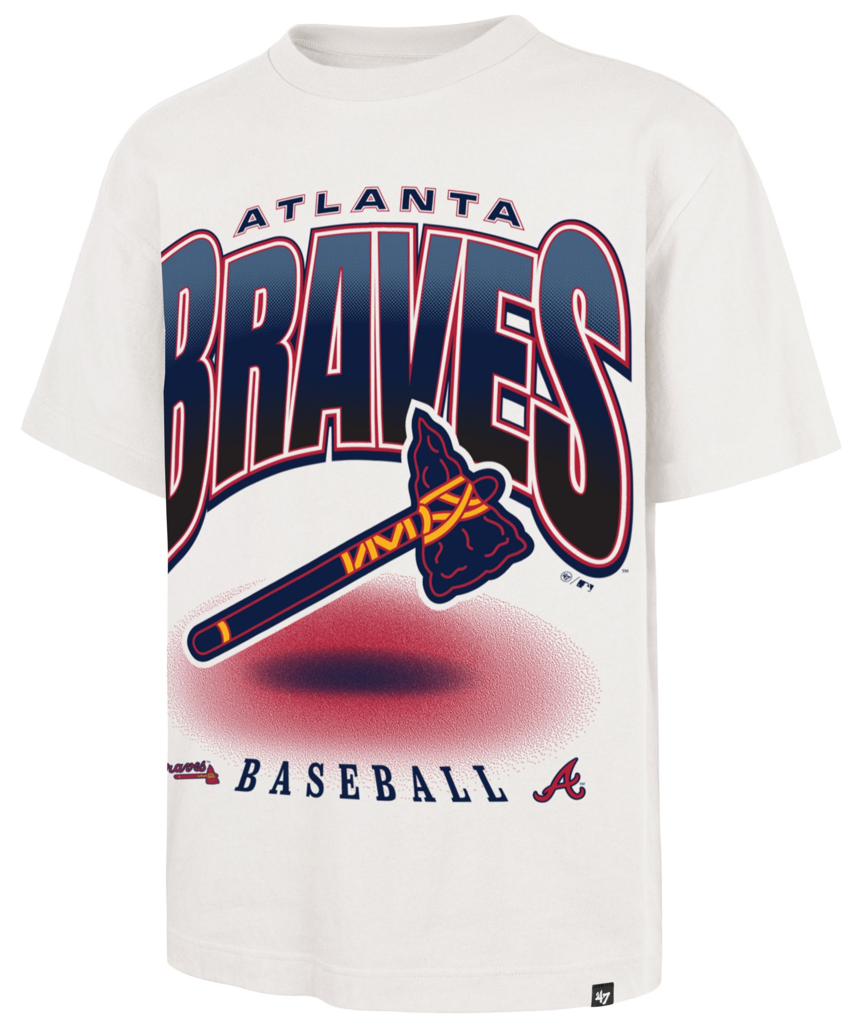 '47 Men's Atlanta Braves White Team Flex Foundation T-Shirt