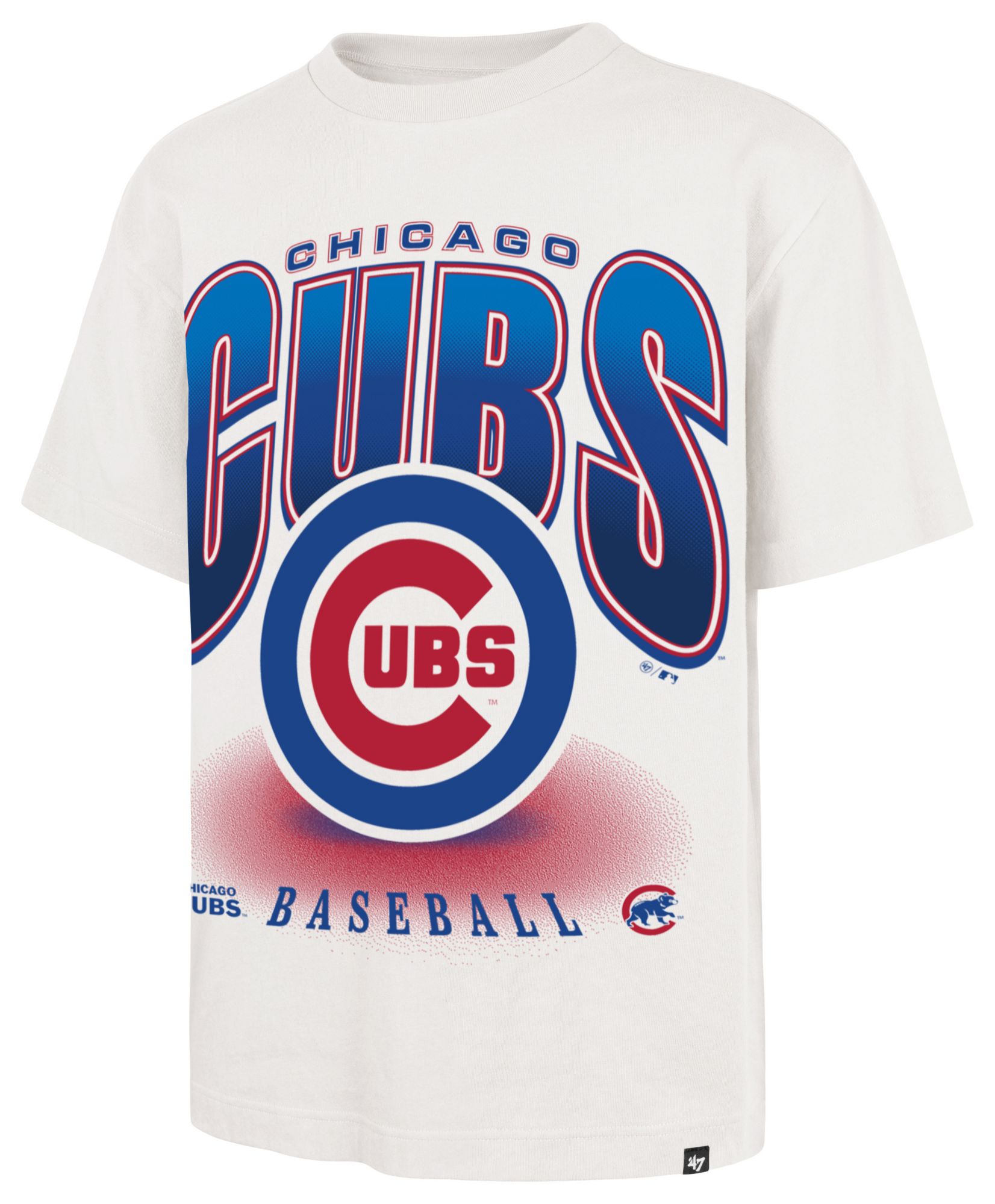 '47 Men's Chicago Cubs White Team Flex Foundation T-Shirt