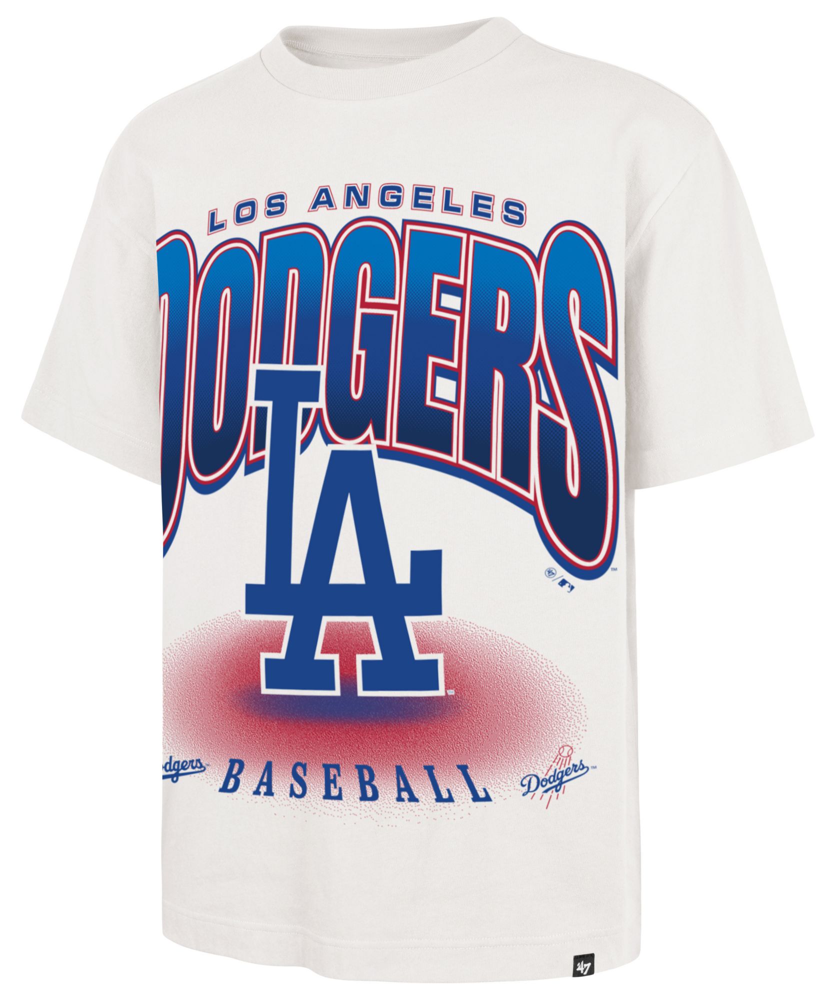 '47 Men's Los Angeles Dodgers White Flex Foundation T-Shirt