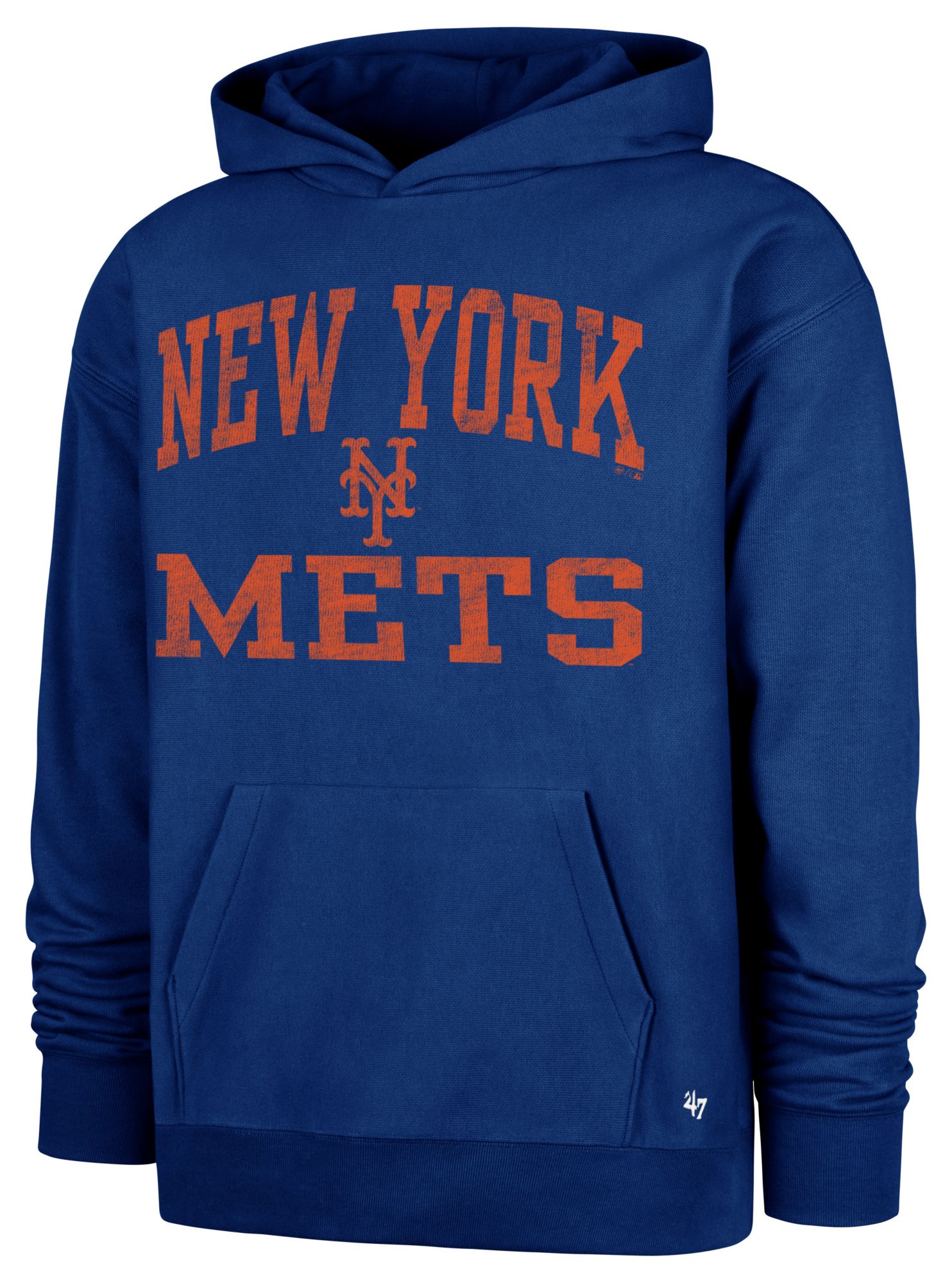 '47 Men's New York Mets Royal Campus Stacked Foundation Hoodie