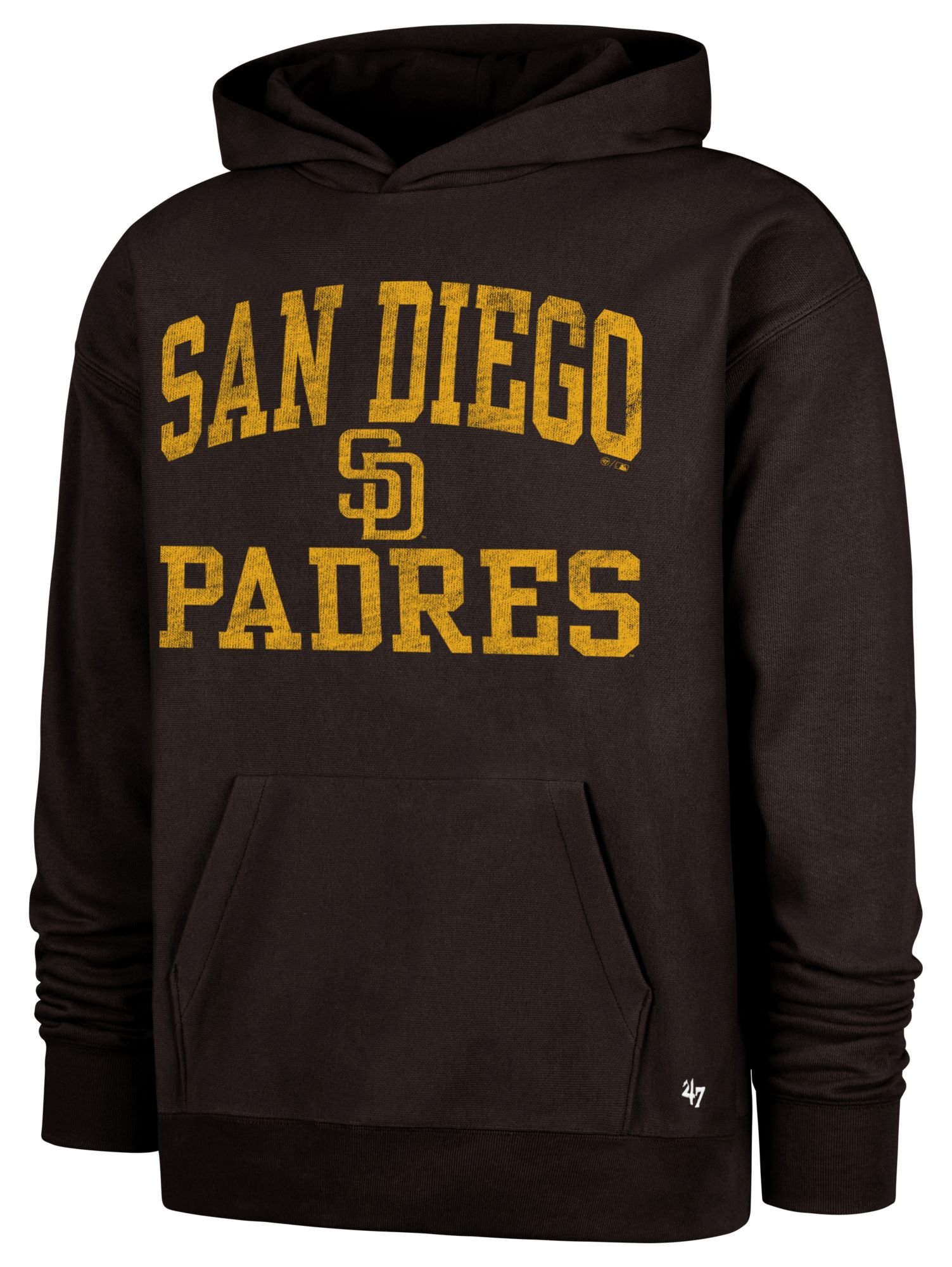'47 Men's San Diego Padres Brown Campus Stacked Foundation Hoodie
