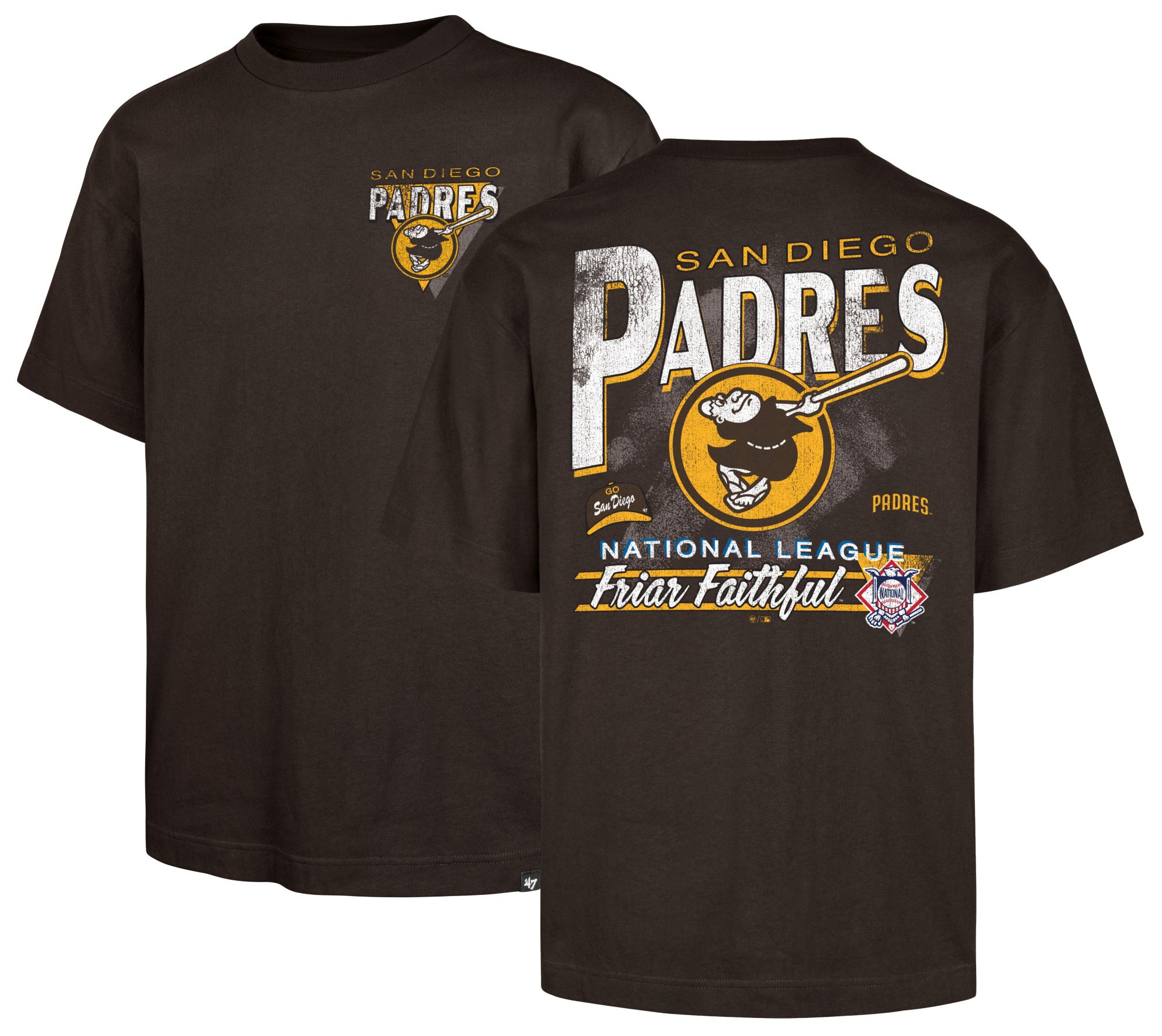 '47 Men's San Diego Padres Brown Under Bar Foundation T-Shirt