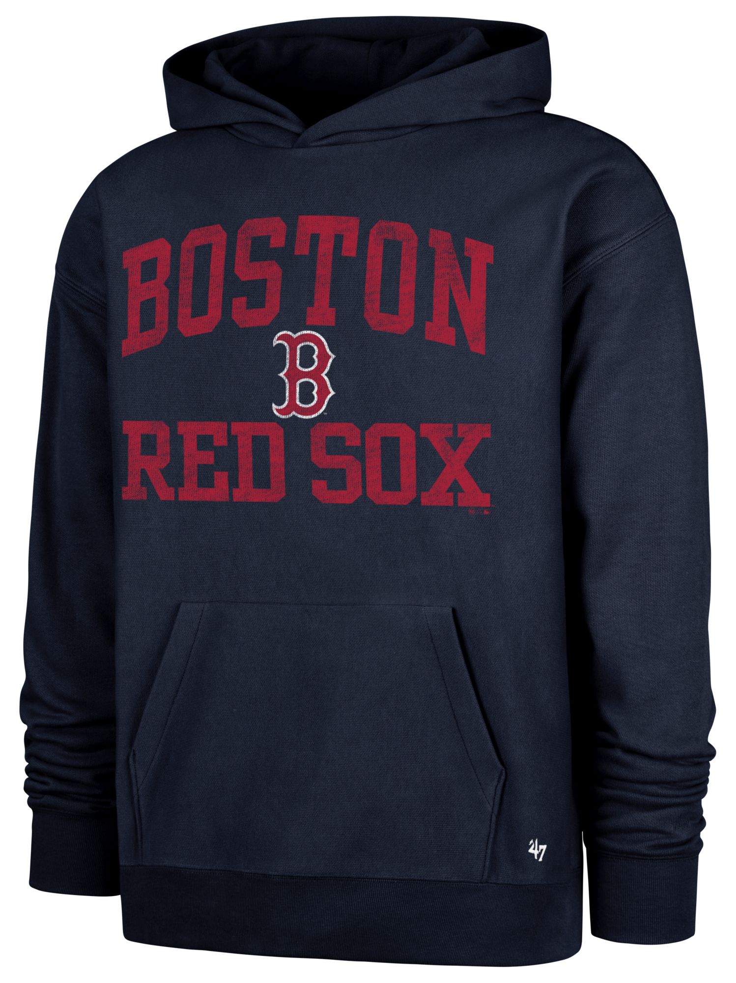 '47 Men's Boston Red Sox Red Campus Stacked Foundation Hoodie