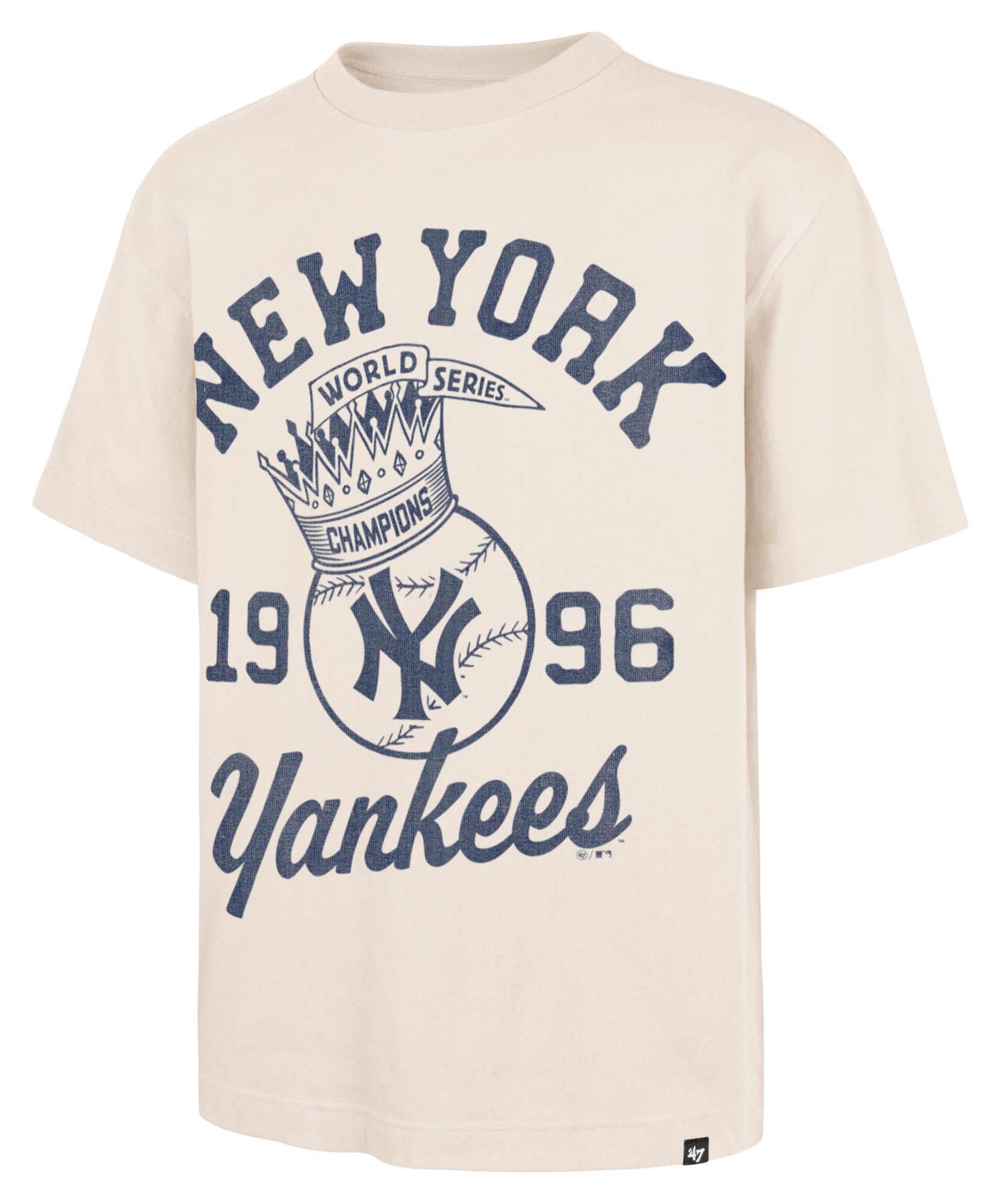 '47 Men's New York Yankees Cream Crown Foundation T-Shirt