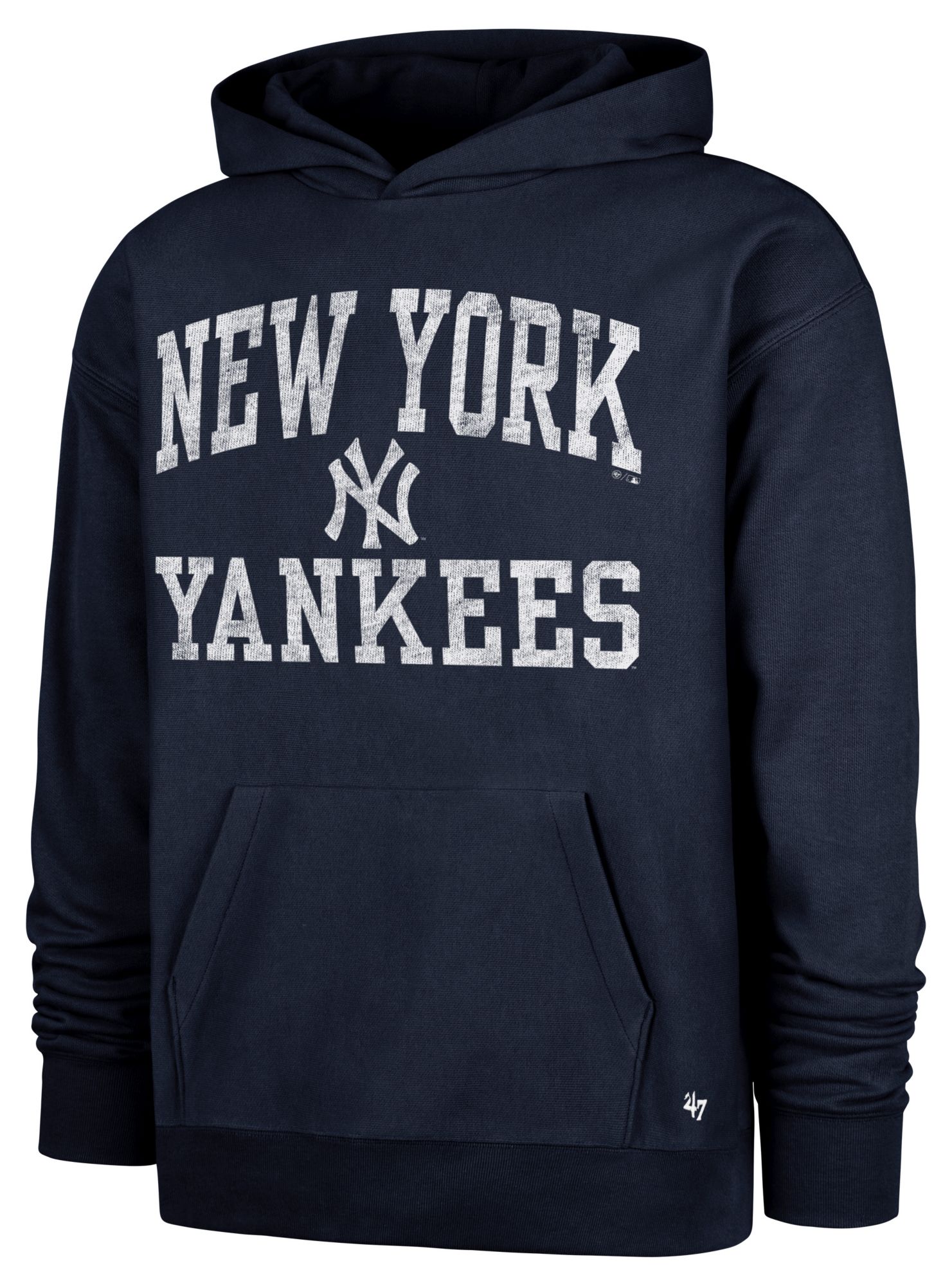 '47 Men's New York Yankees Navy Campus Stacked Foundation Hoodie