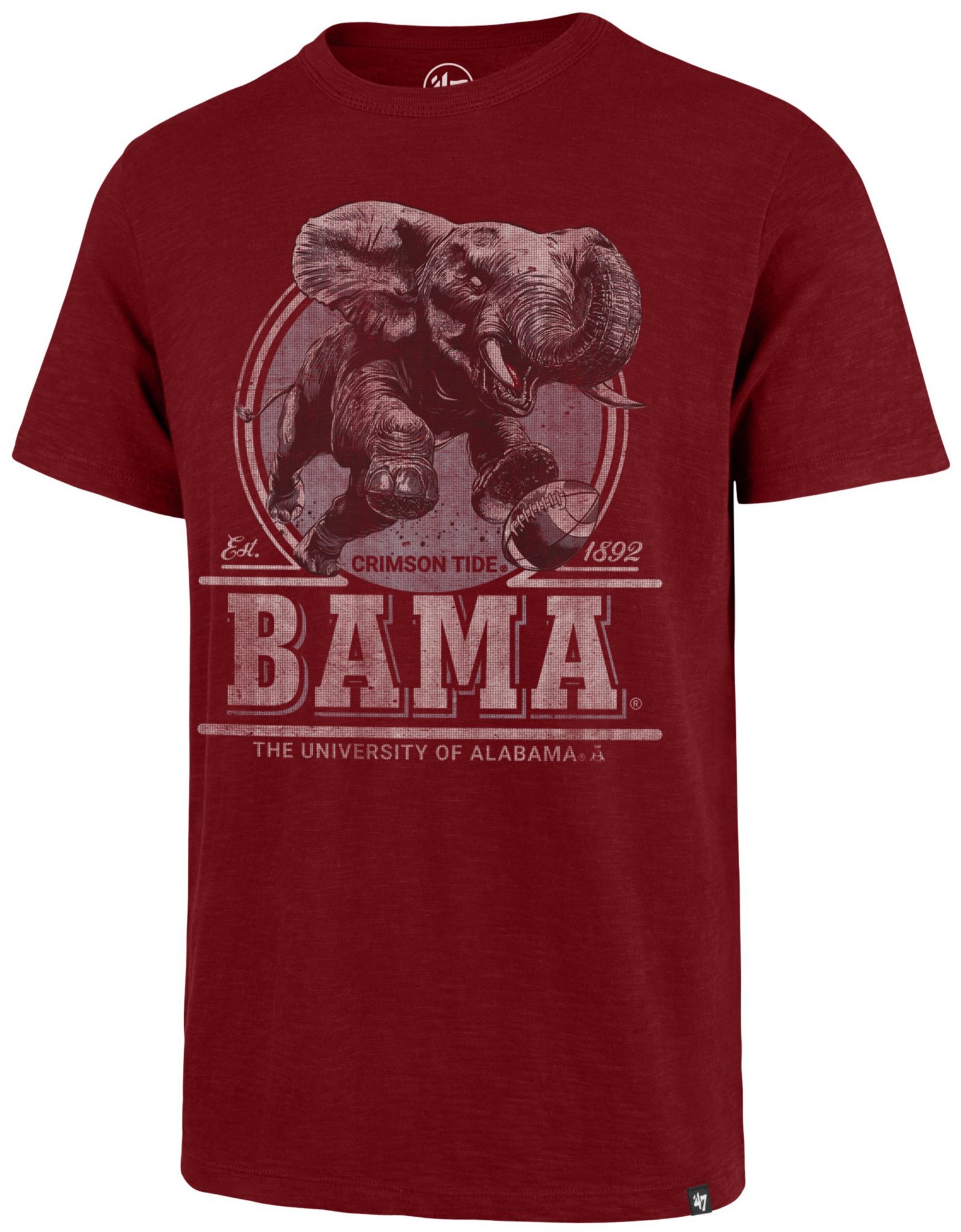 '47 Men's Alabama Crimson Tide Razor Red Emblem Scrum T-Shirt
