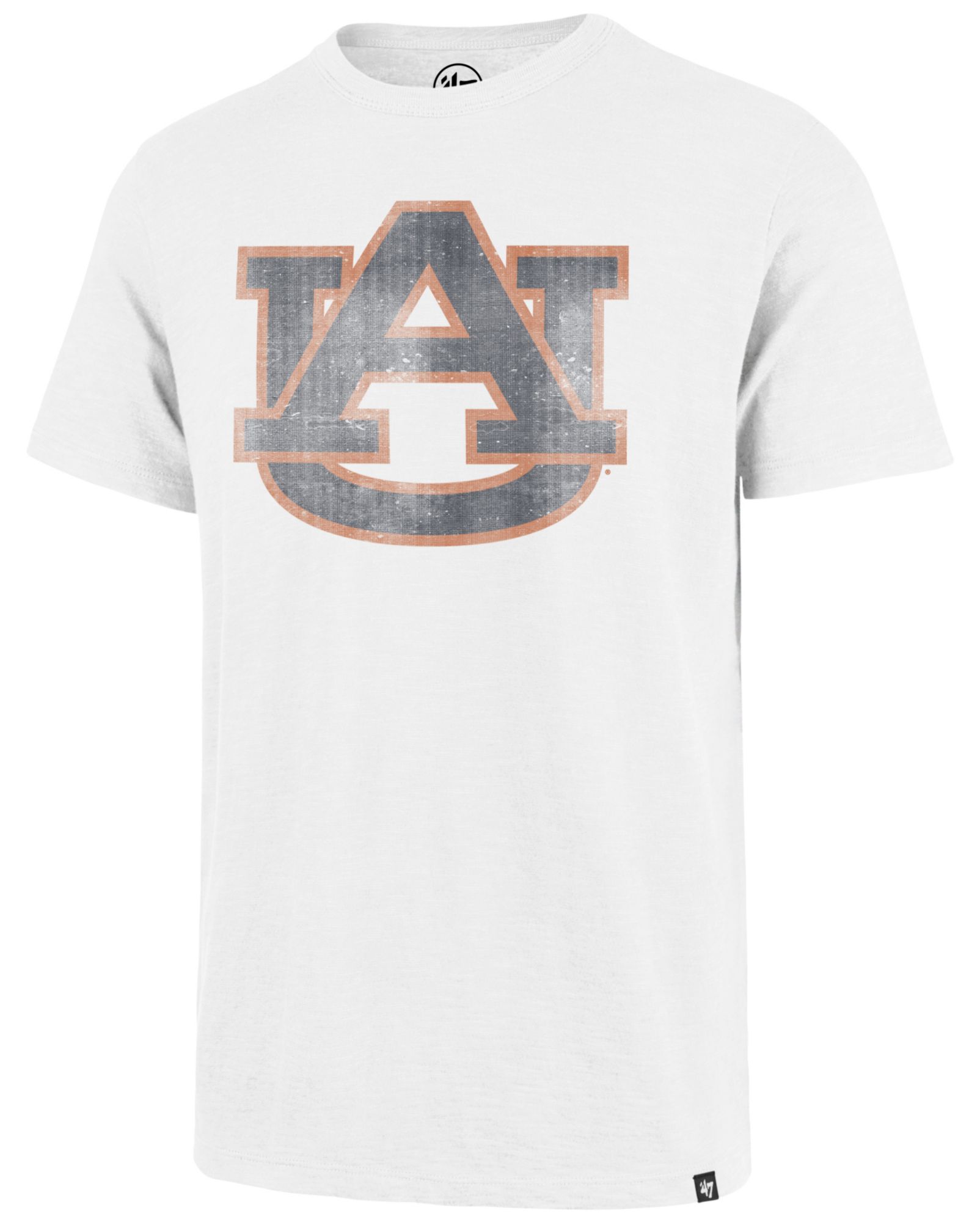 '47 Men's Auburn Tigers White Wash Grit Scrum T-Shirt
