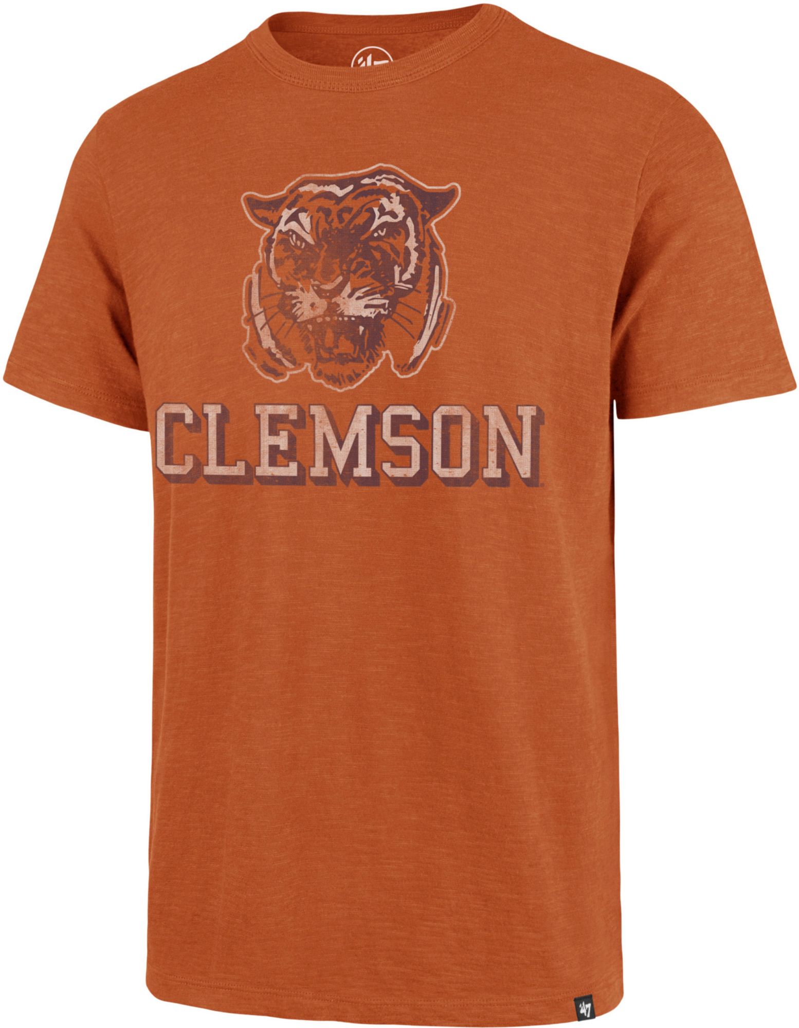 '47 Men's Clemson Tigers Carrot Landmark Scrum T-Shirt