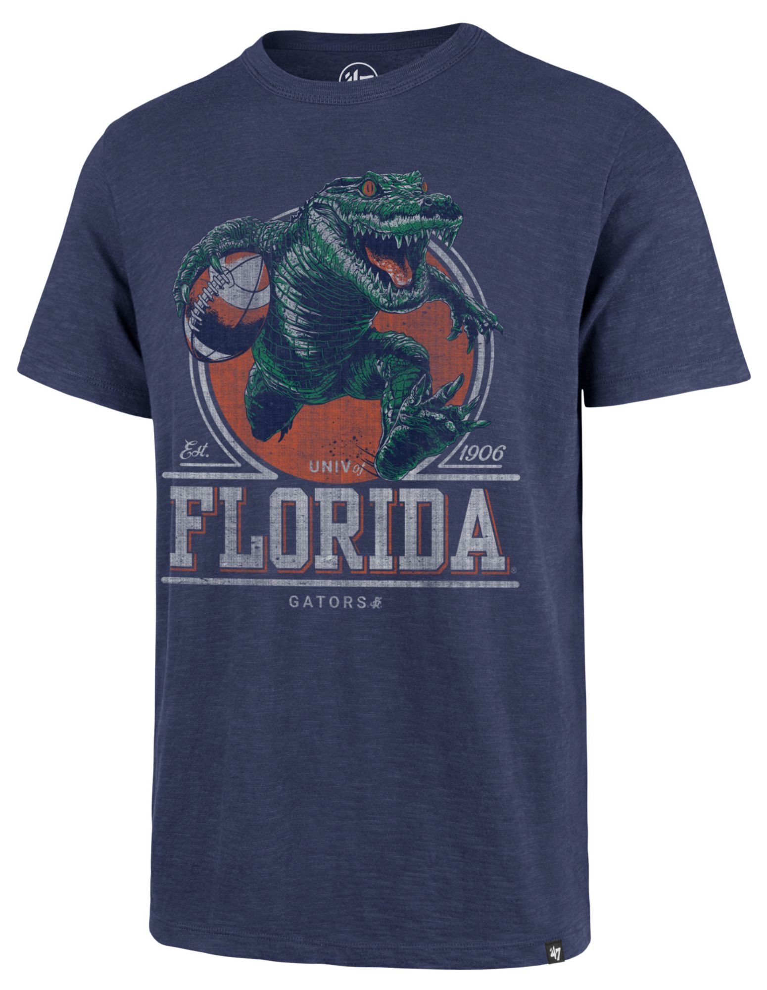 '47 Men's Florida Gators Blue Emblem Scrum T-Shirt