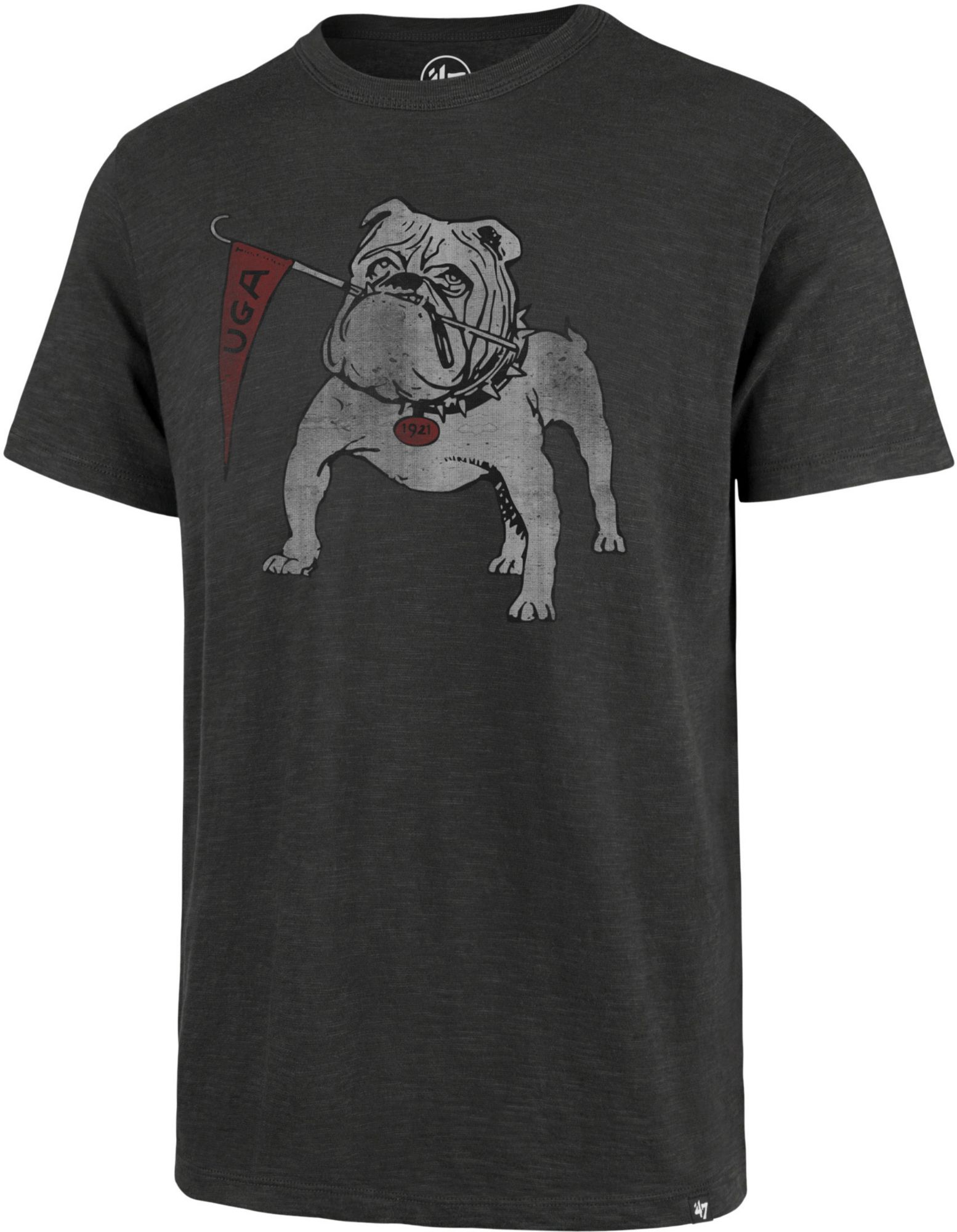'47 Men's Georgia Bulldogs Charcoal Grit Scrum T-Shirt