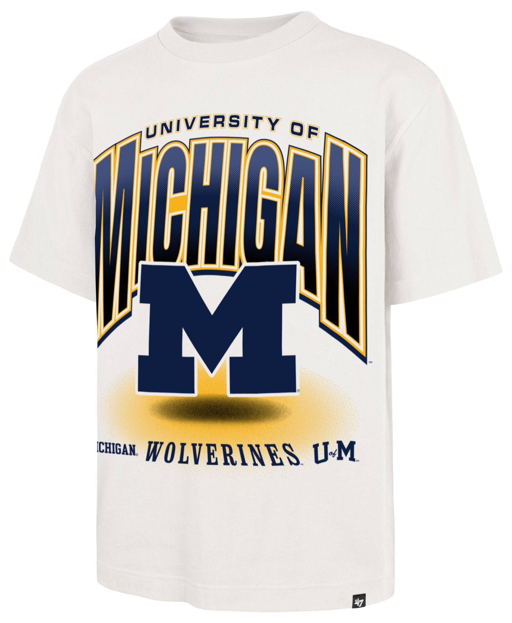 '47 Men's Michigan Wolverines Sandstone Team Flex Foundation T-Shirt
