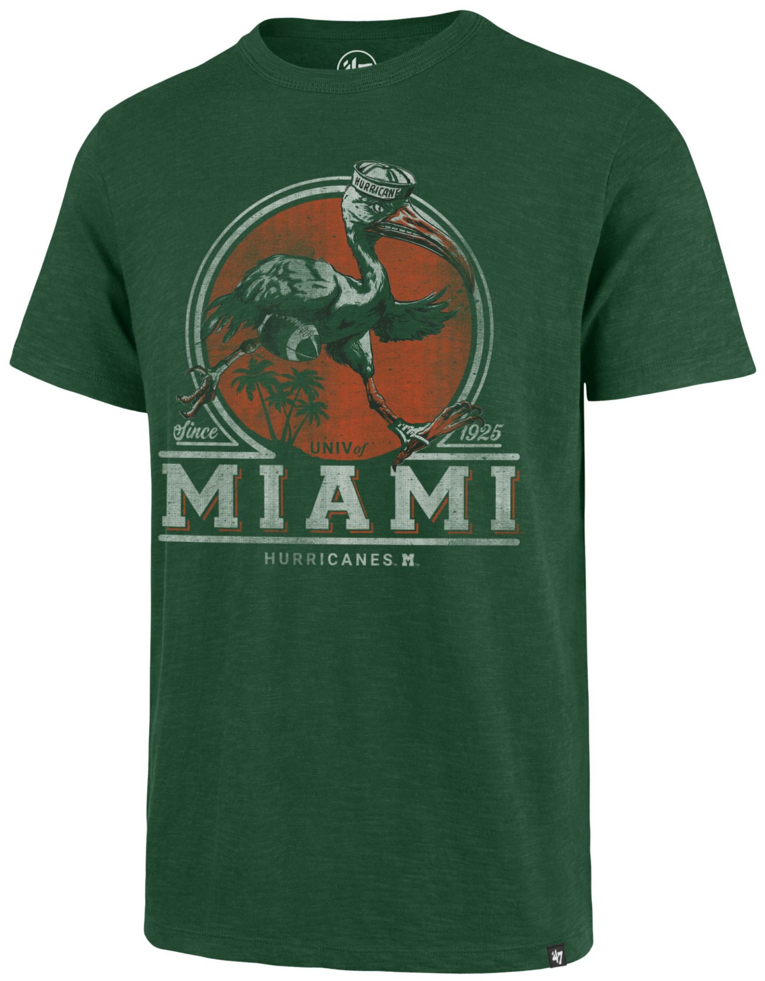 '47 Men's Miami Hurricanes EDEN Emblem Scrum T-Shirt