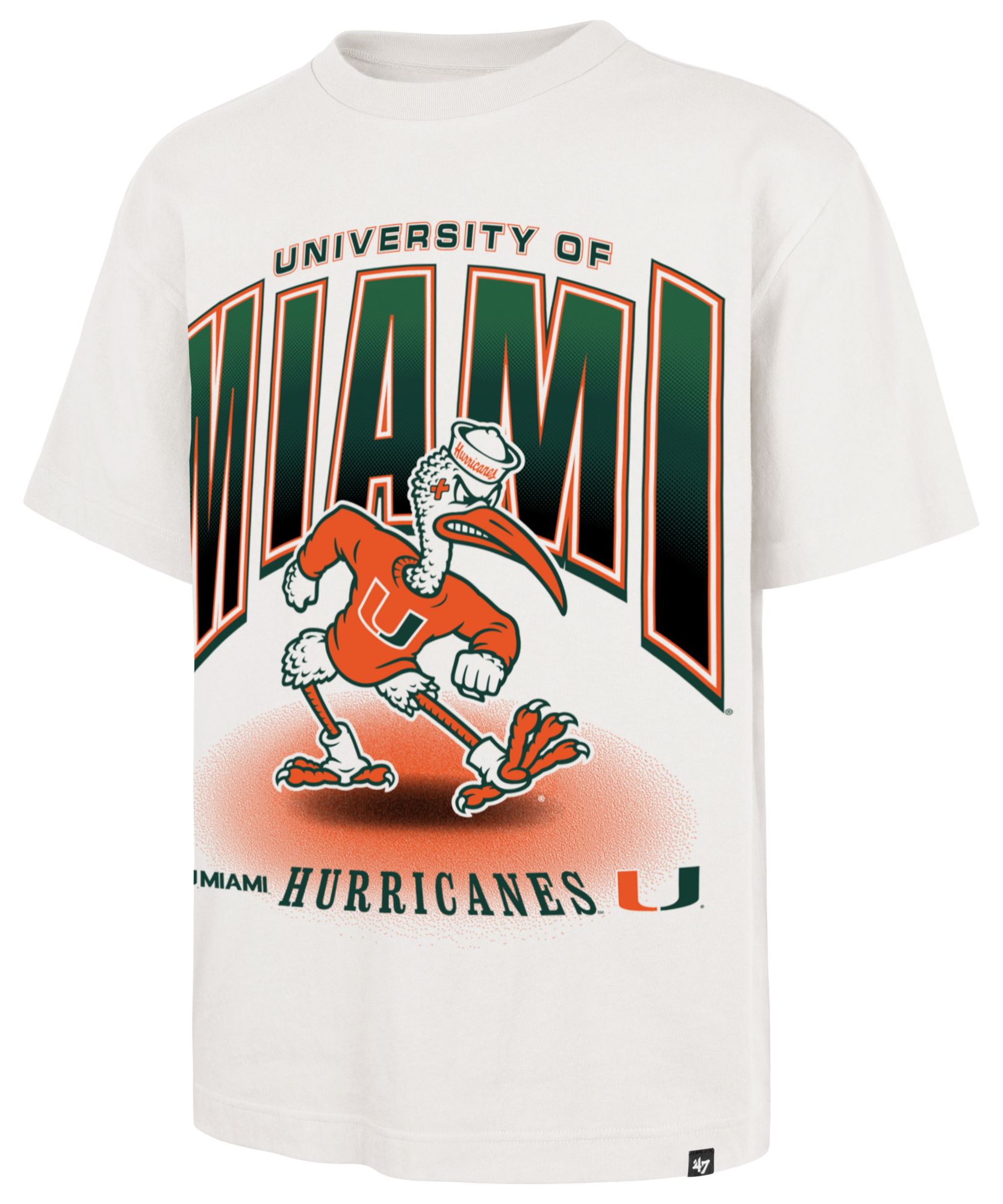 '47 Men's Miami Hurricanes Sandstone Flex Foundation T-Shirt