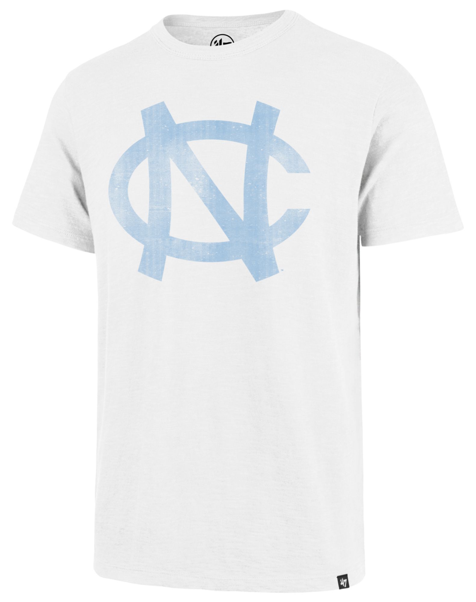 '47 Men's North Carolina Tar Heels White Wash Grit Scrum T-Shirt