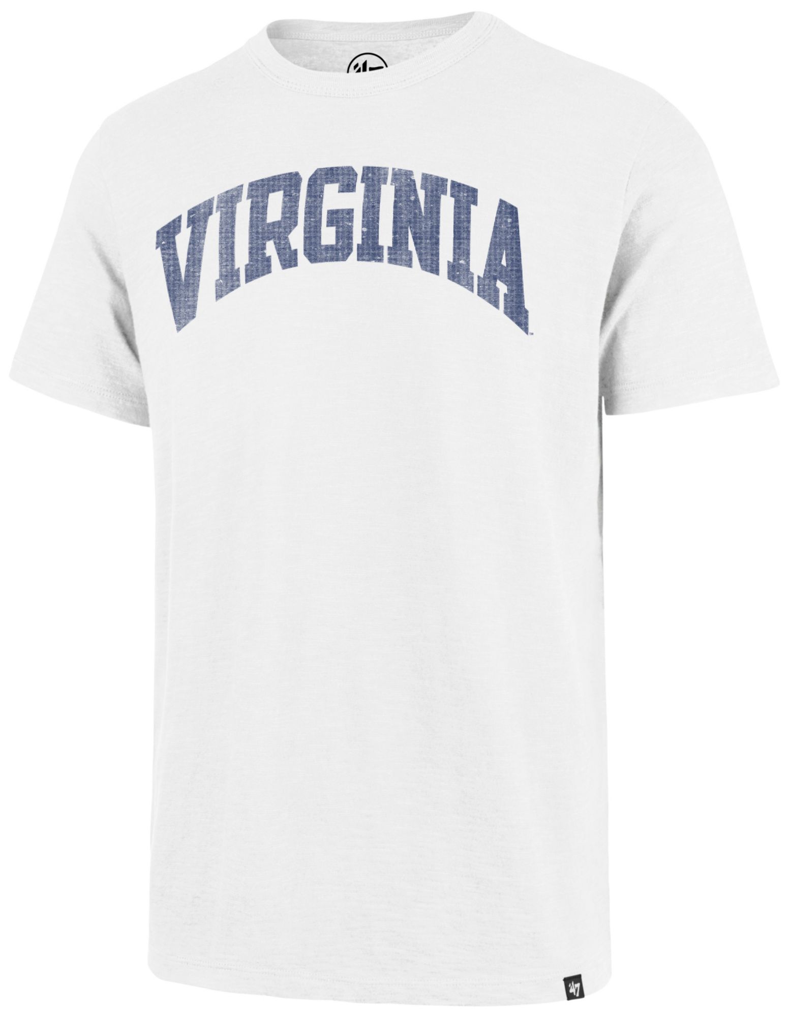 '47 Men's Virginia Cavaliers White Wash Wordmark Scrum T-Shirt