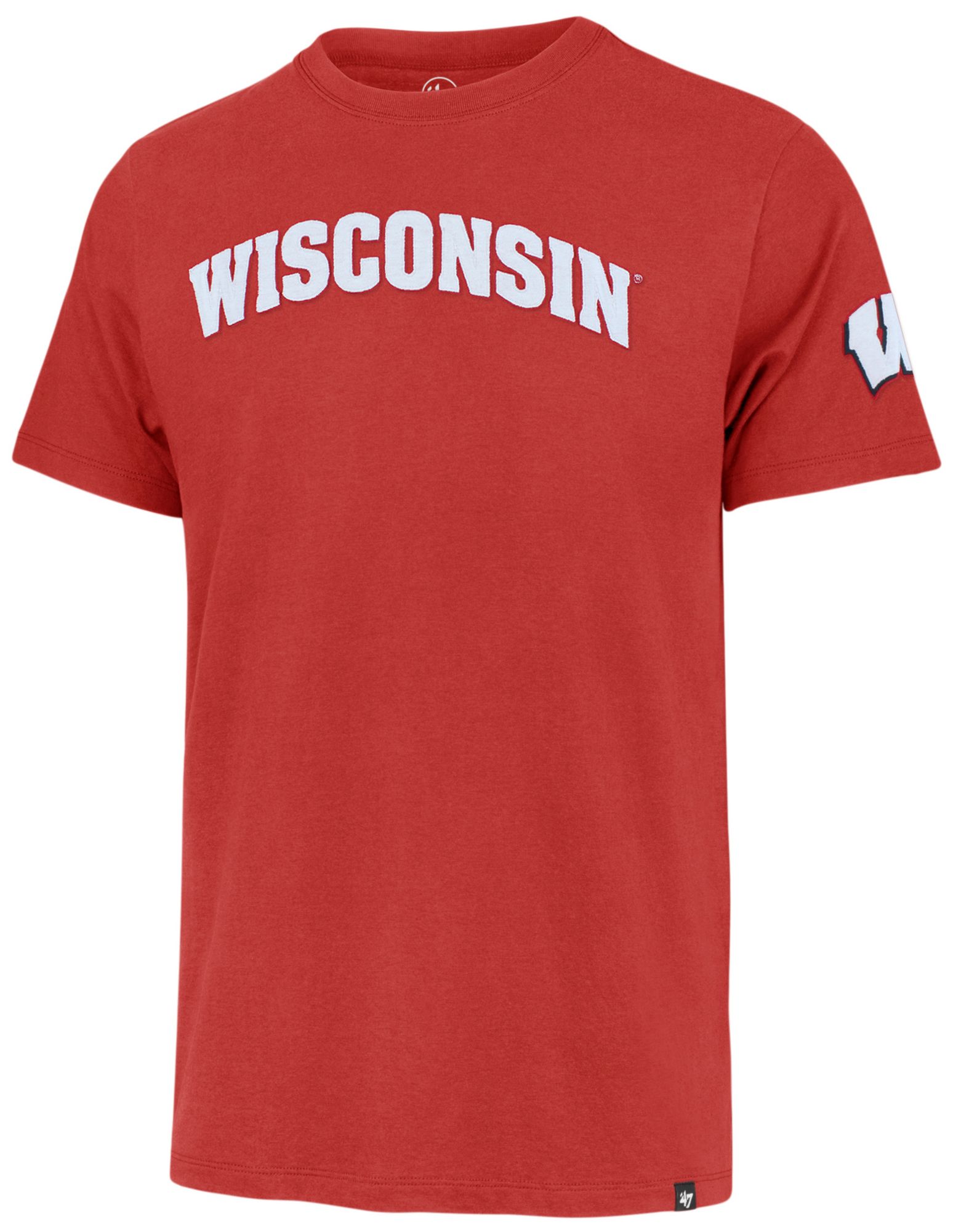 '47 Men's Wisconsin Badgers Racer Red Franklin Fieldhouse T-Shirt