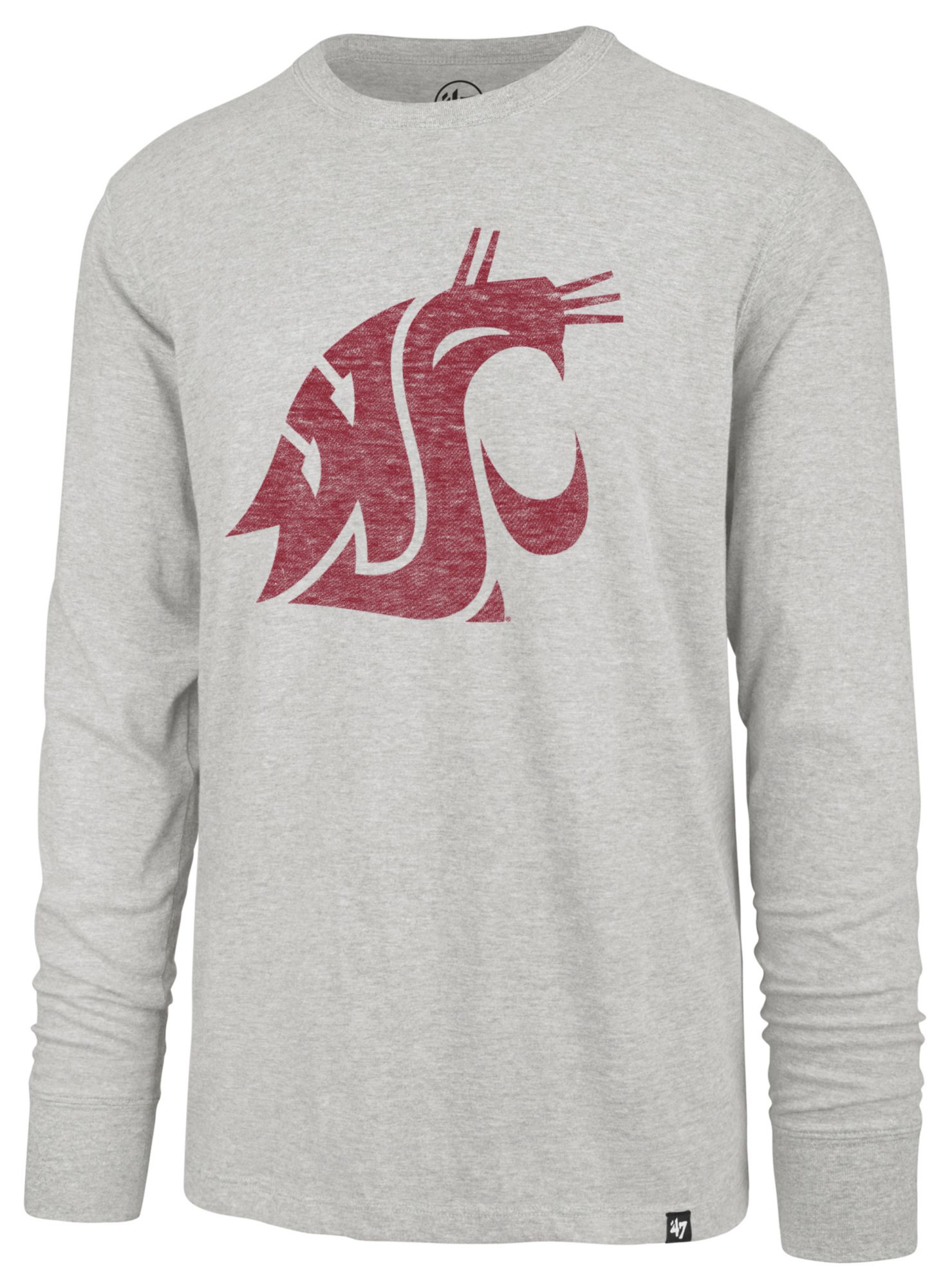 '47 Men's Washington State Cougars Grey Premier Franklin Long Sleeve Shirt
