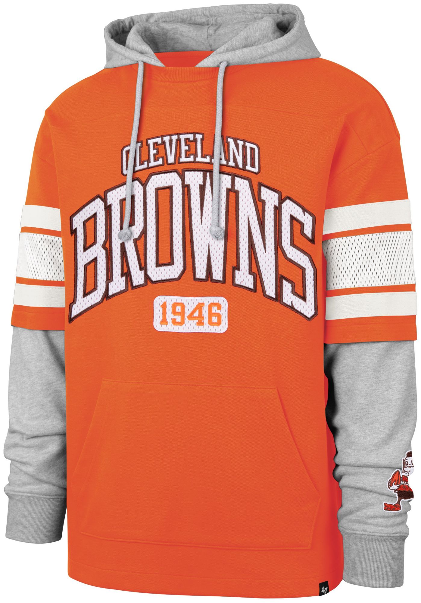 '47 Men's Cleveland Browns Bridge Pass Hoodie