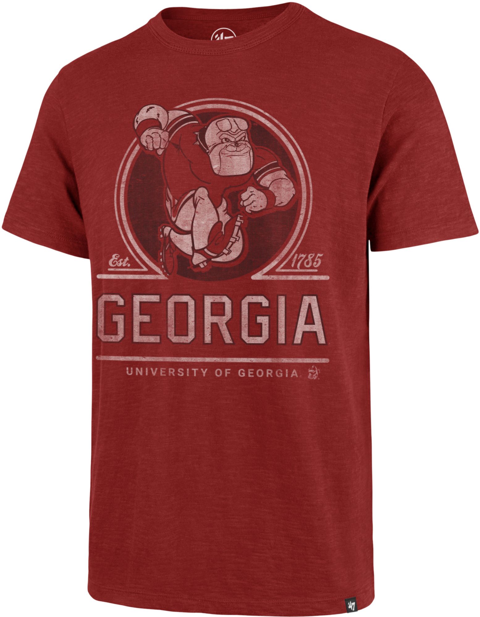 '47 Brand Men's Red Georgia Bulldogs Emblem Mark Scrum T-Shirt - Red