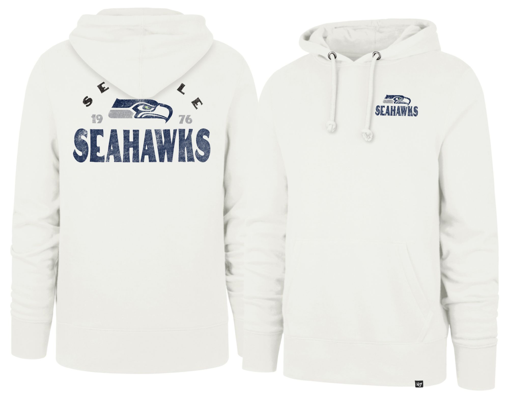 '47 Men's Seattle Seahawks Sandstone Arcitext Headline Fleece Hoodie