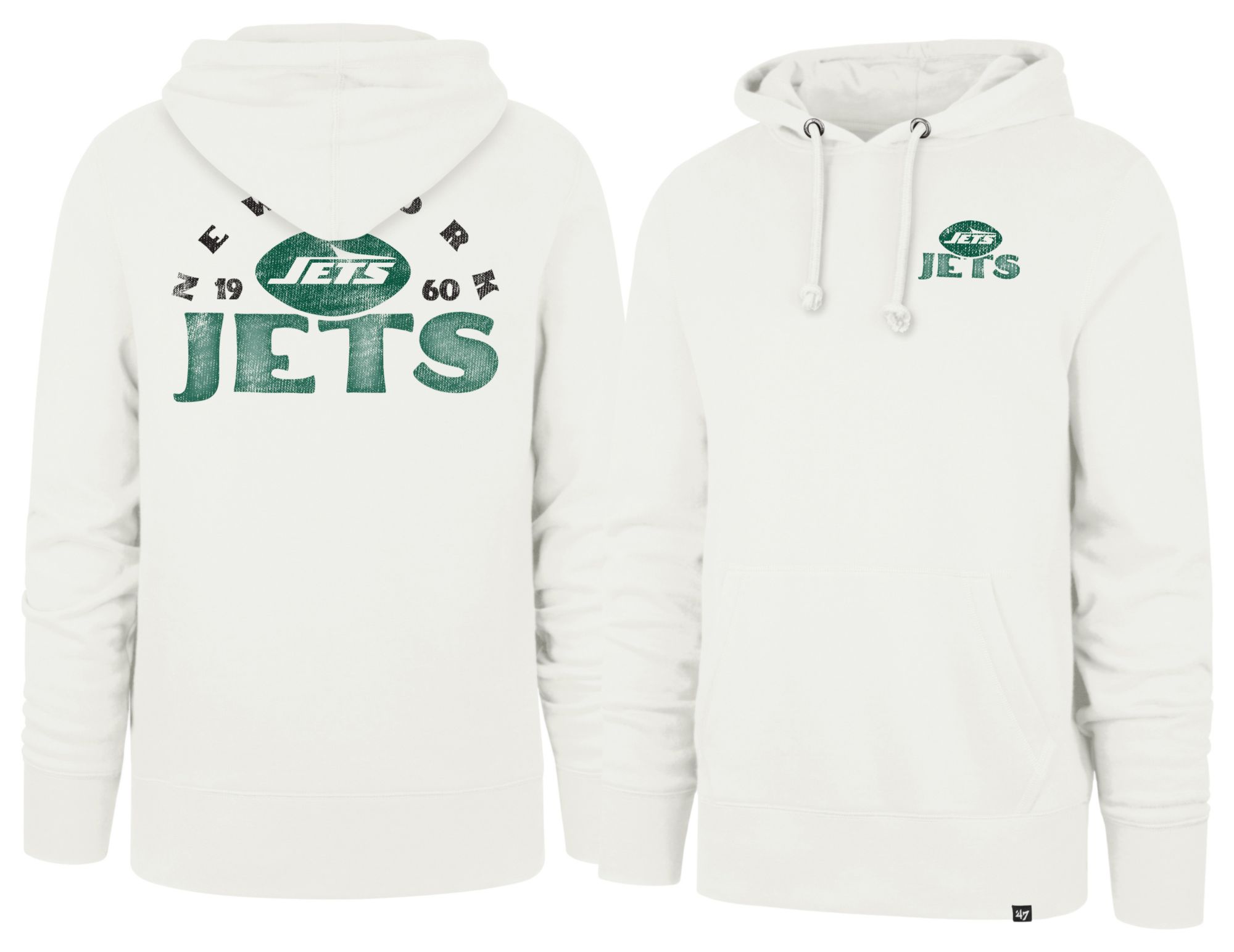 '47 Men's New York Jets Sandstone Arcitext Headline Fleece Hoodie