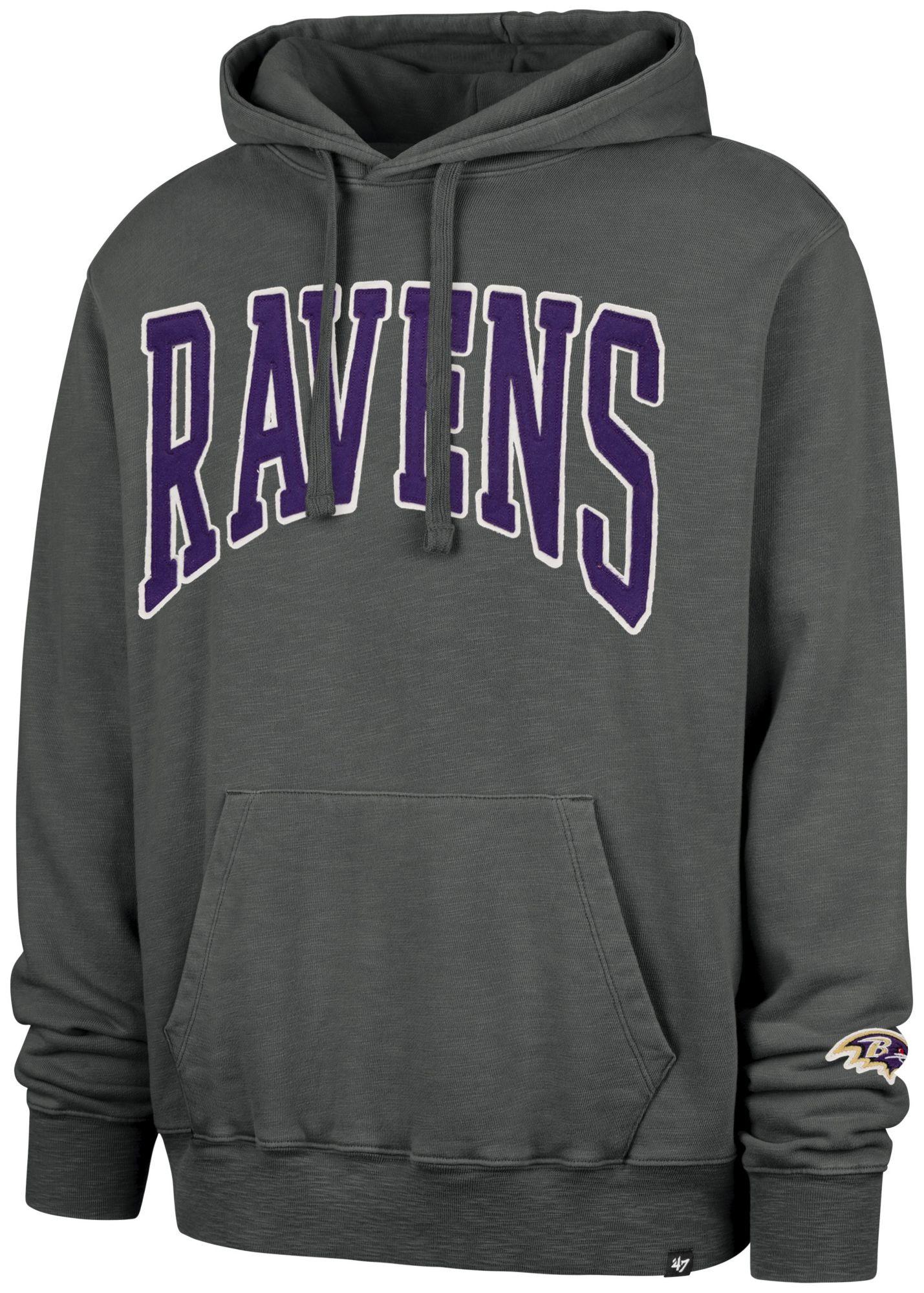 '47 Men's Baltimore Ravens Coal Groton Hoodie