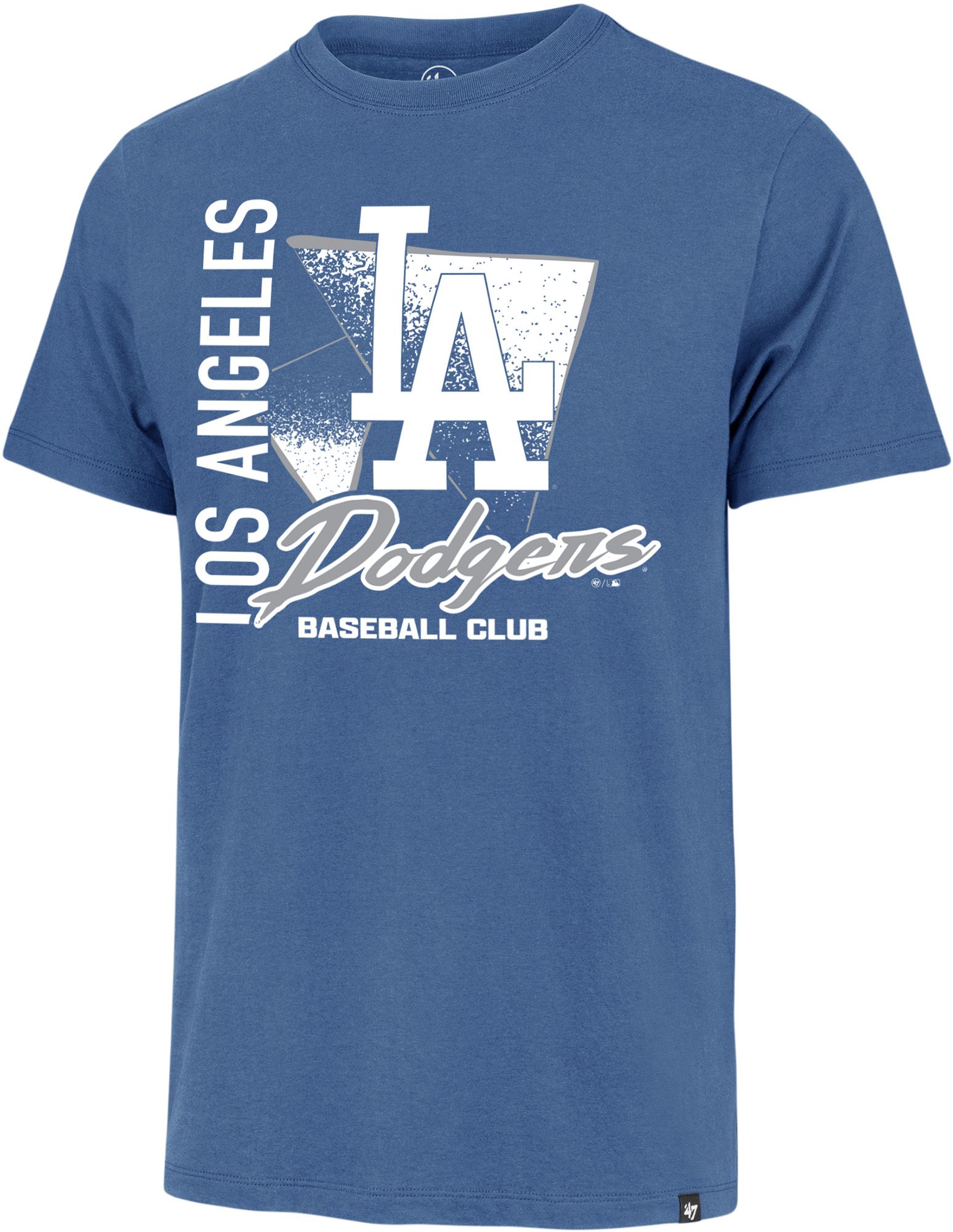 '47 Men's Los Angeles Dodgers Blue Side Arm Franklin T-Shirt
